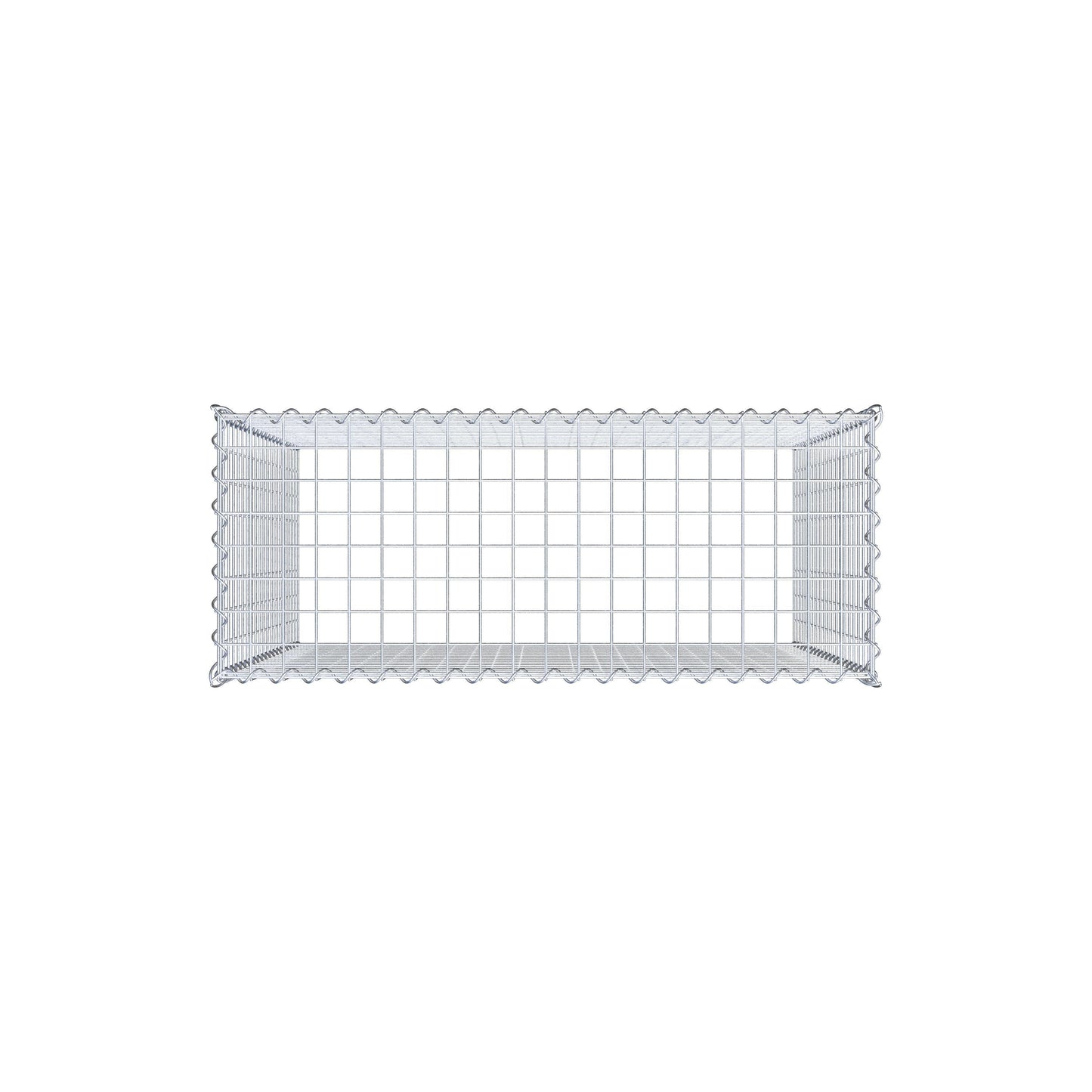 Grown-on gabion type 3 100 cm x 100 cm x 40 cm (L x H x D), mesh size 5 cm x 5 cm, spiral