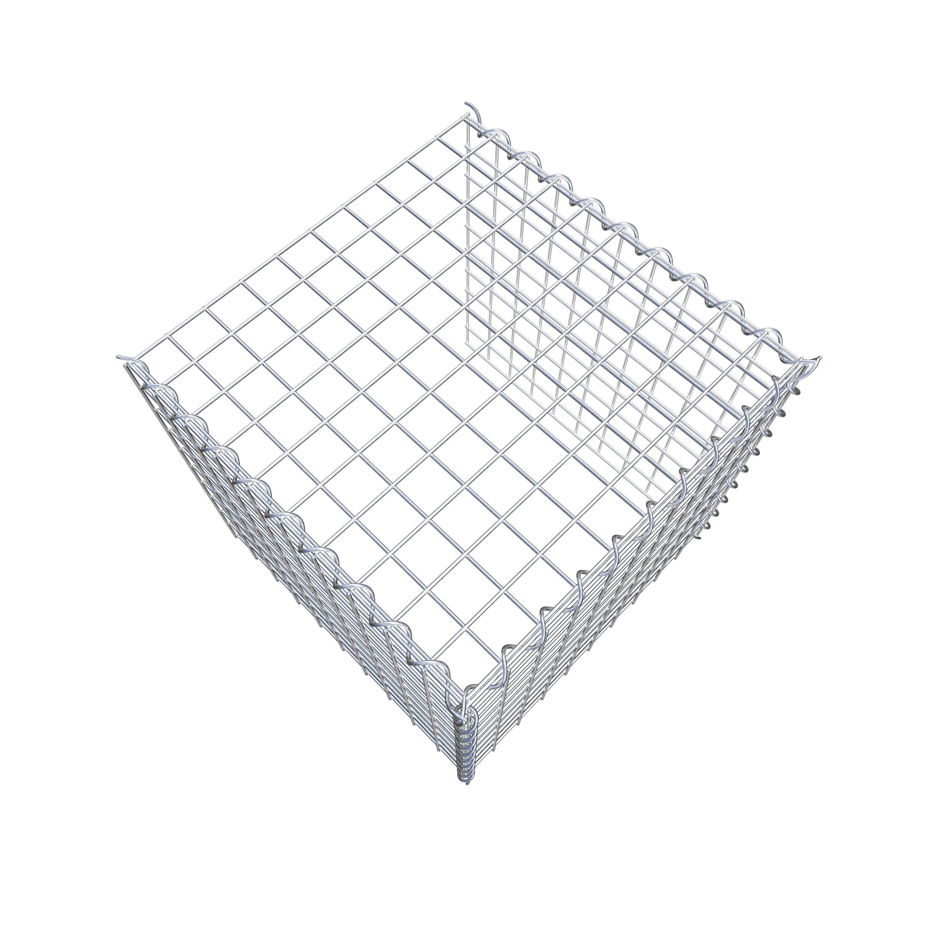 Gabion rapporté type 4 50 cm x 50 cm x 50 cm (L x H x P), mailles 5 cm x 5 cm, spirale