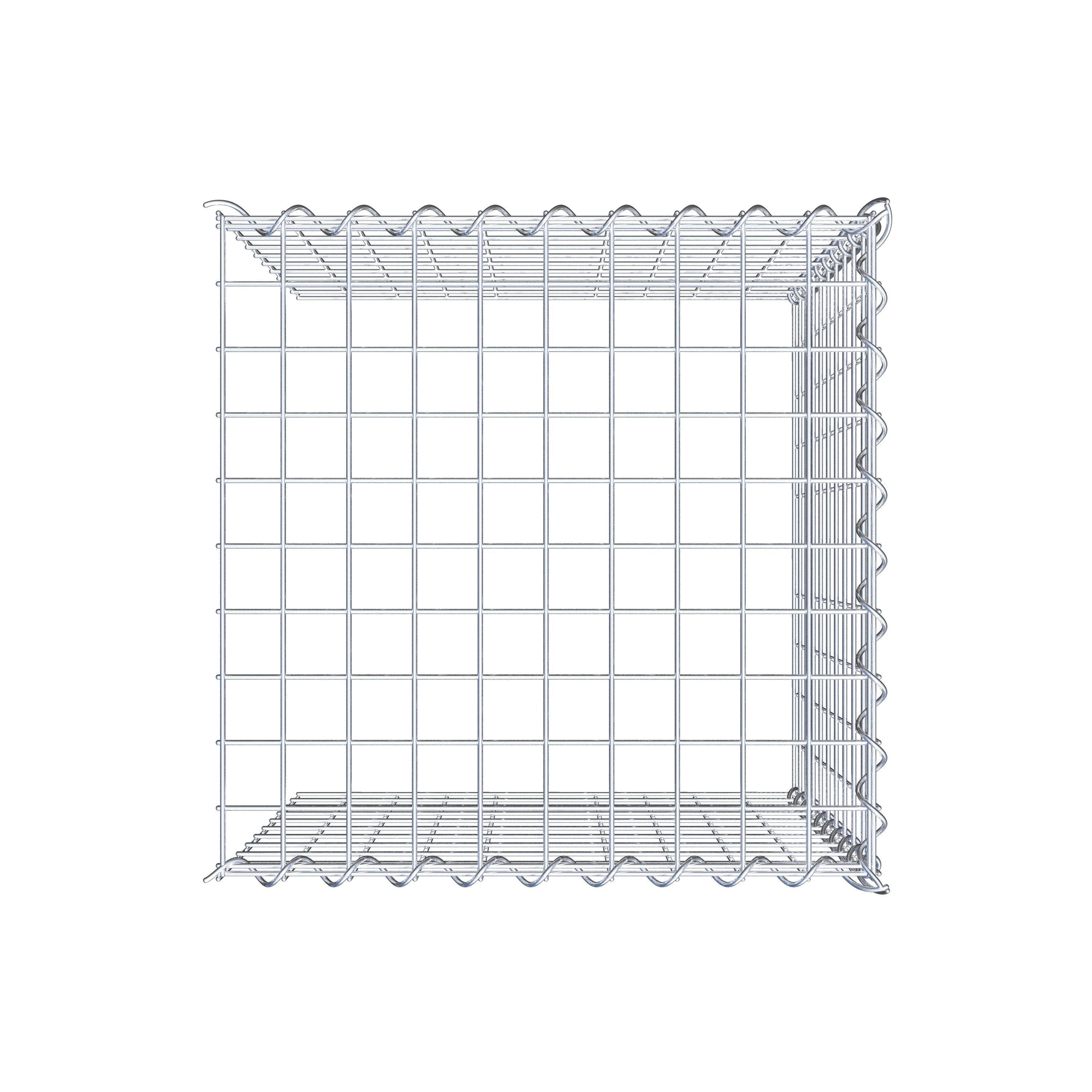 Gabion rapporté type 4 50 cm x 50 cm x 50 cm (L x H x P), mailles 5 cm x 5 cm, spirale