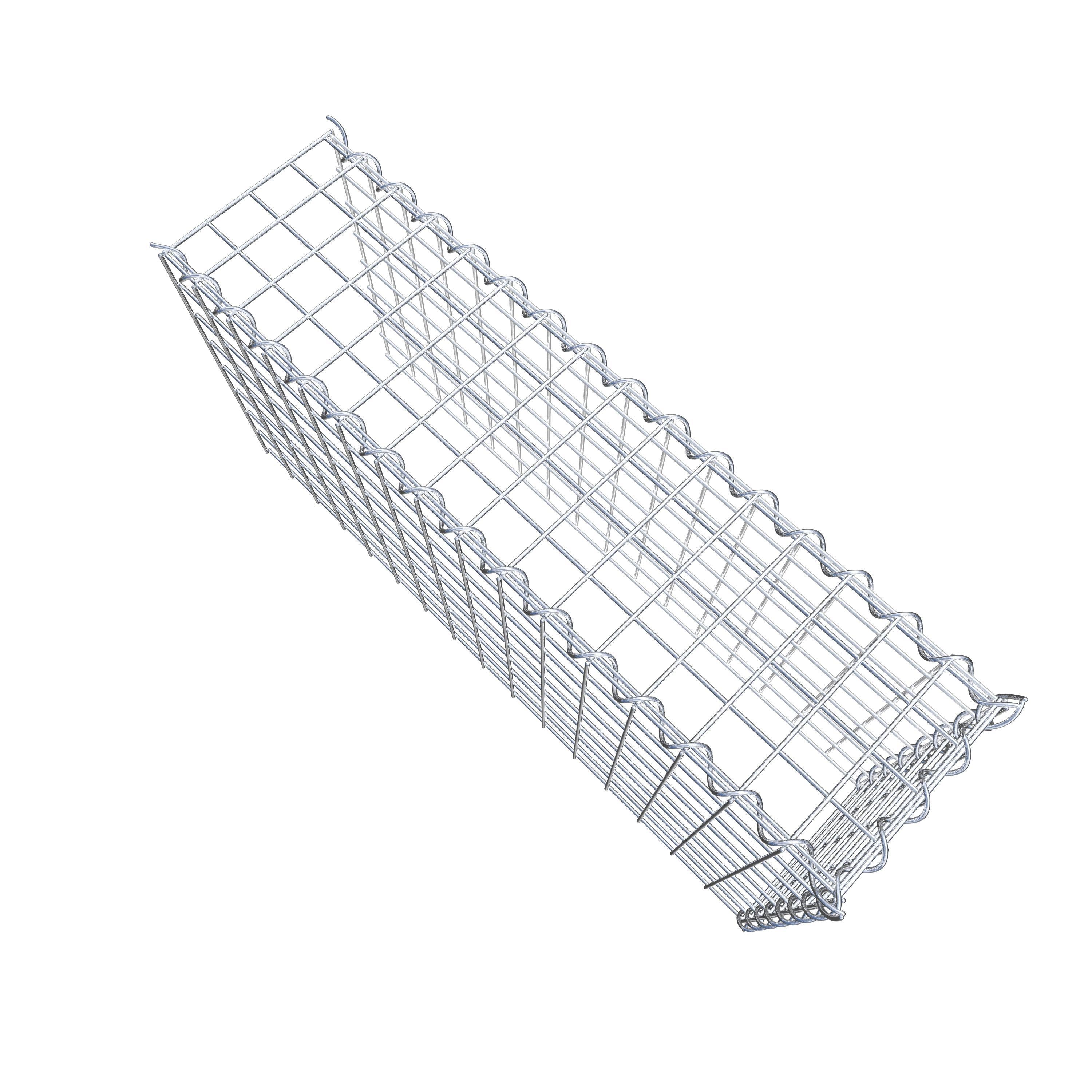 Gabion rapporté type 4 80 cm x 40 cm x 20 cm (L x H x P), mailles 5 cm x 5 cm, spirale
