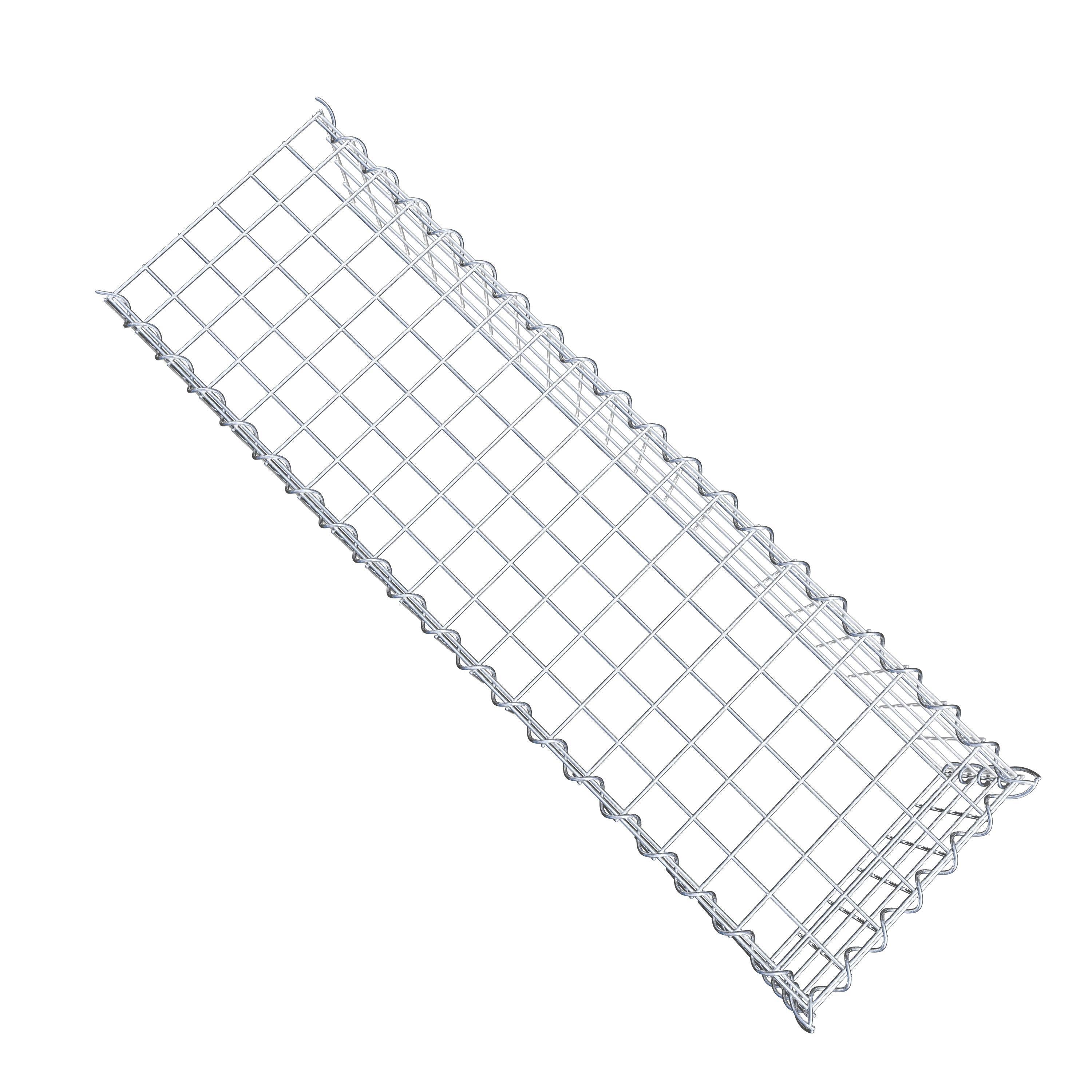 Udvokset gabion type 4 100 cm x 20 cm x 30 cm (L x H x D), maskestørrelse 5 cm x 5 cm, spiral