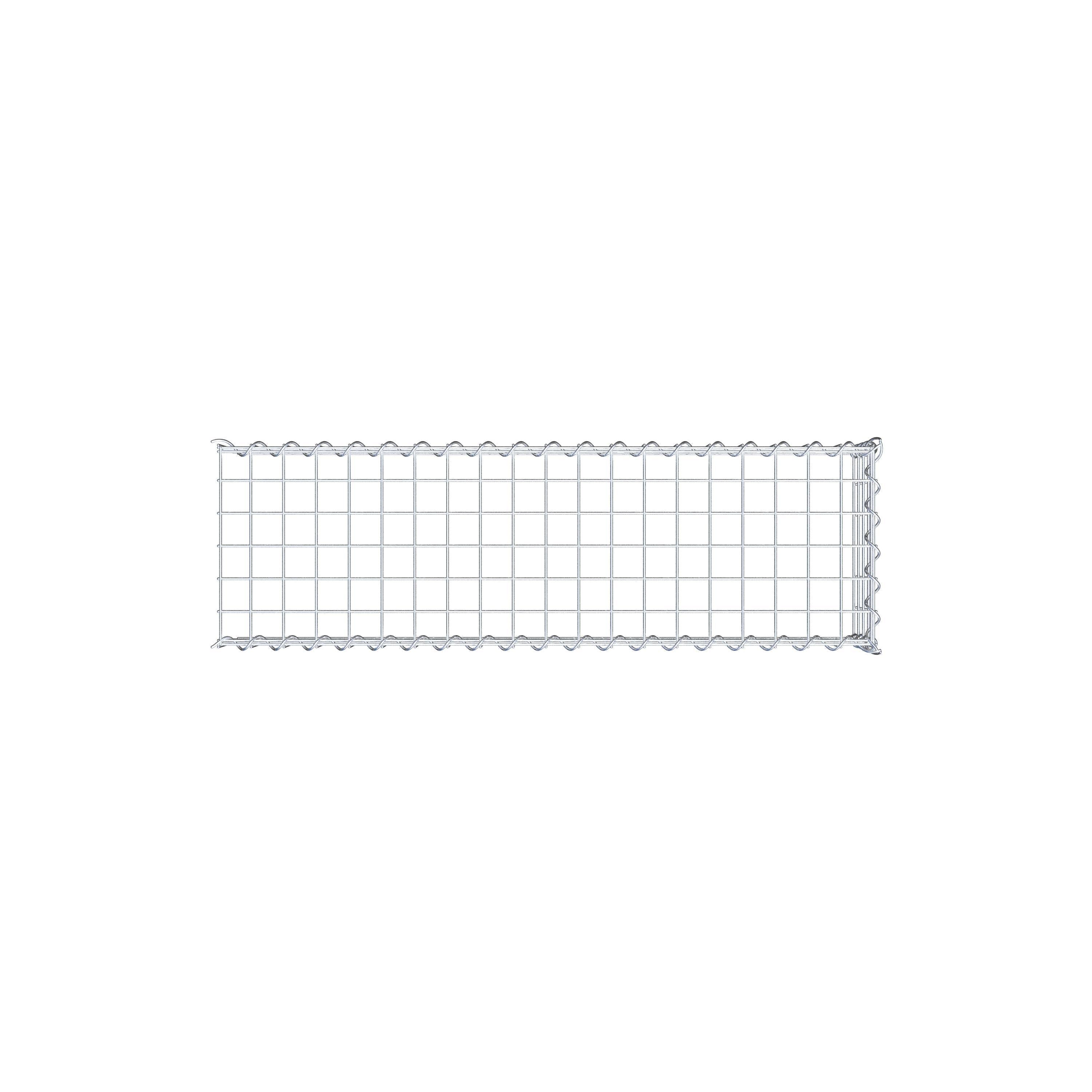 Udvokset gabion type 4 100 cm x 20 cm x 30 cm (L x H x D), maskestørrelse 5 cm x 5 cm, spiral