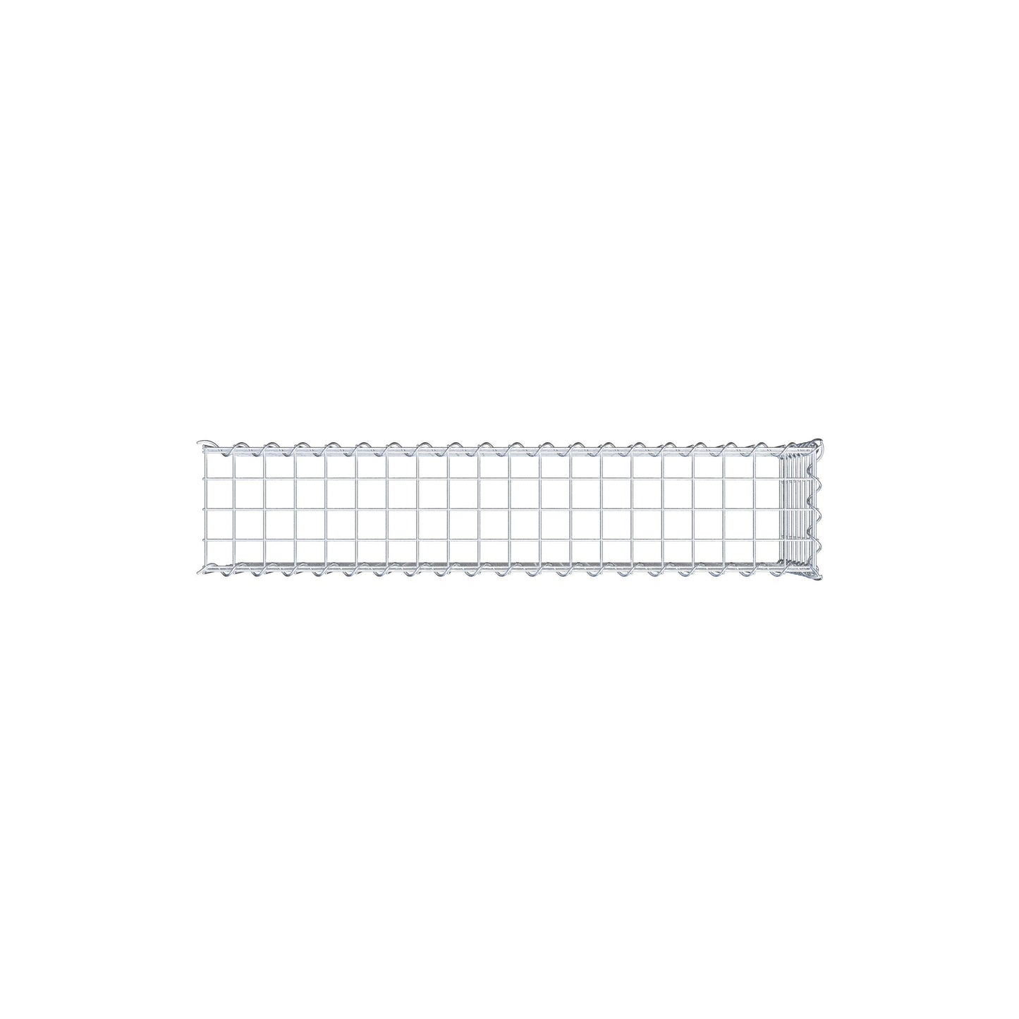 Gabion rapporté type 4 100 cm x 40 cm x 20 cm (L x H x P), mailles 5 cm x 5 cm, spirale