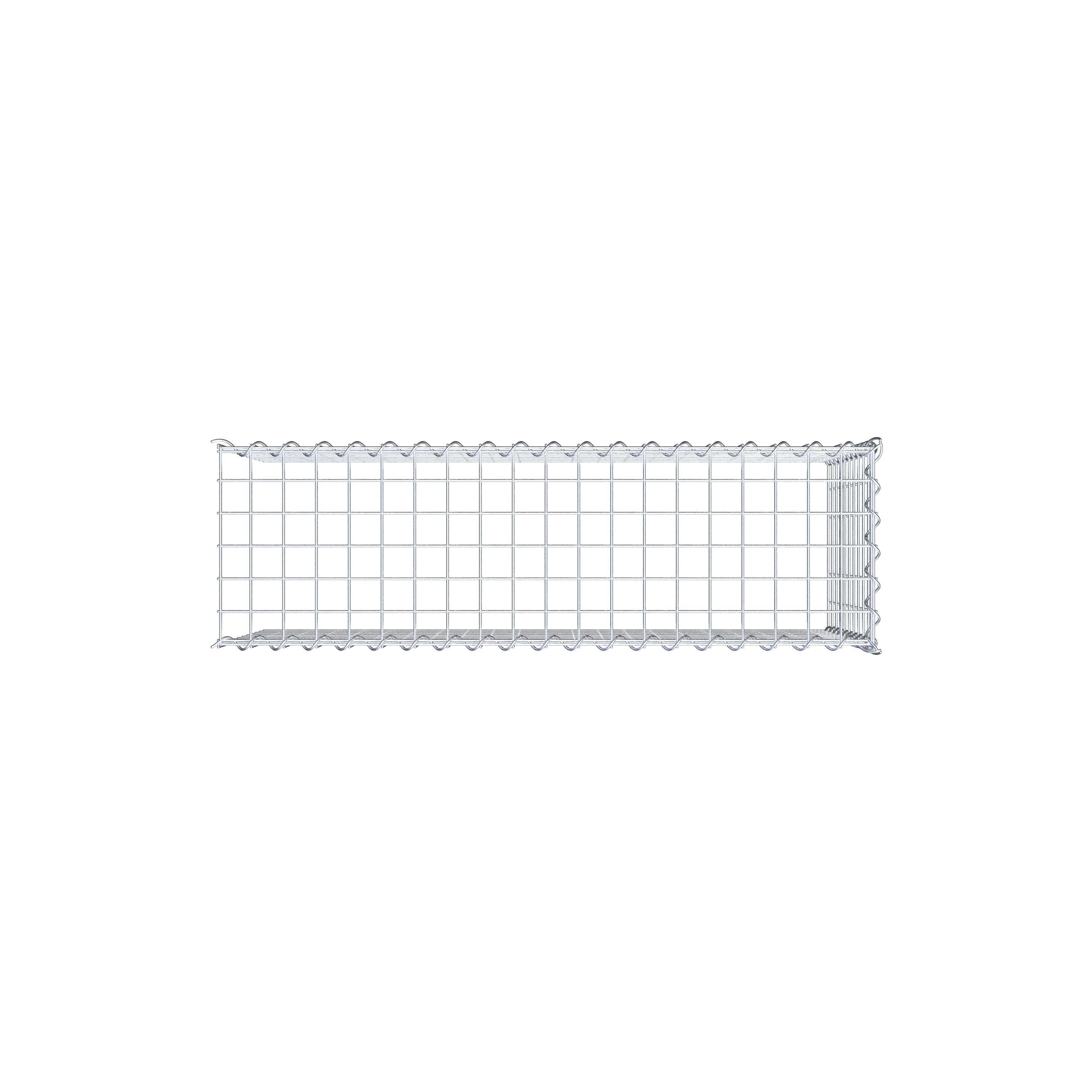 Anbaugabione Typ 4 100 cm x 50 cm x 30 cm (L x H x T), Maschenweite 5 cm x 5 cm, Spirale