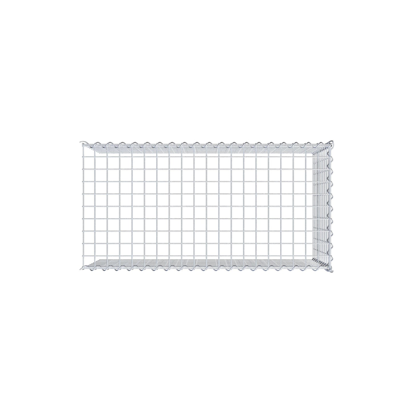 Gabion rapporté type 4 100 cm x 50 cm x 50 cm (L x H x P), mailles 5 cm x 5 cm, spirale