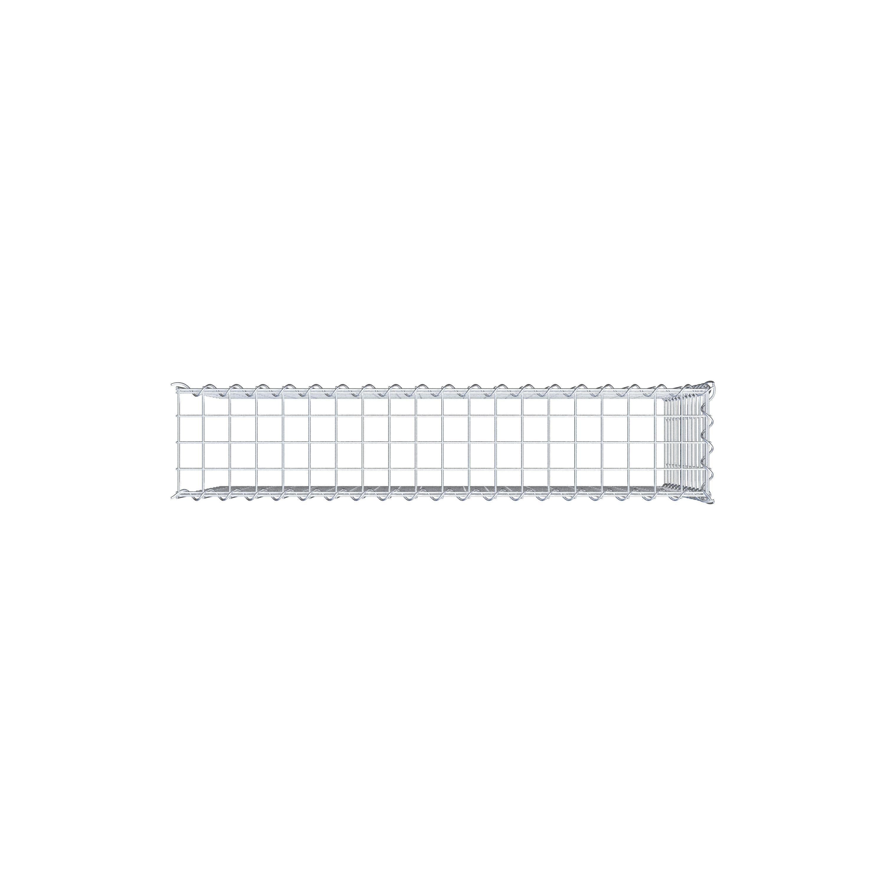 Gabion rapporté type 4 100 cm x 60 cm x 20 cm (L x H x P), mailles 5 cm x 5 cm, spirale