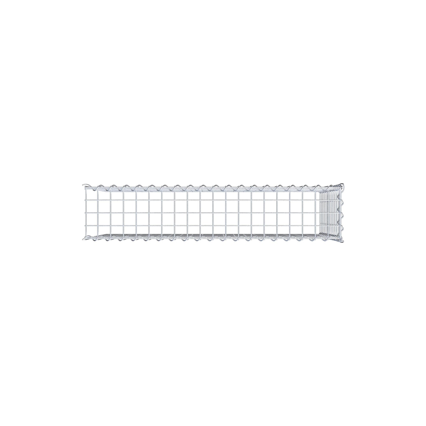 Gabion rapporté type 4 100 cm x 60 cm x 20 cm (L x H x P), mailles 5 cm x 5 cm, spirale