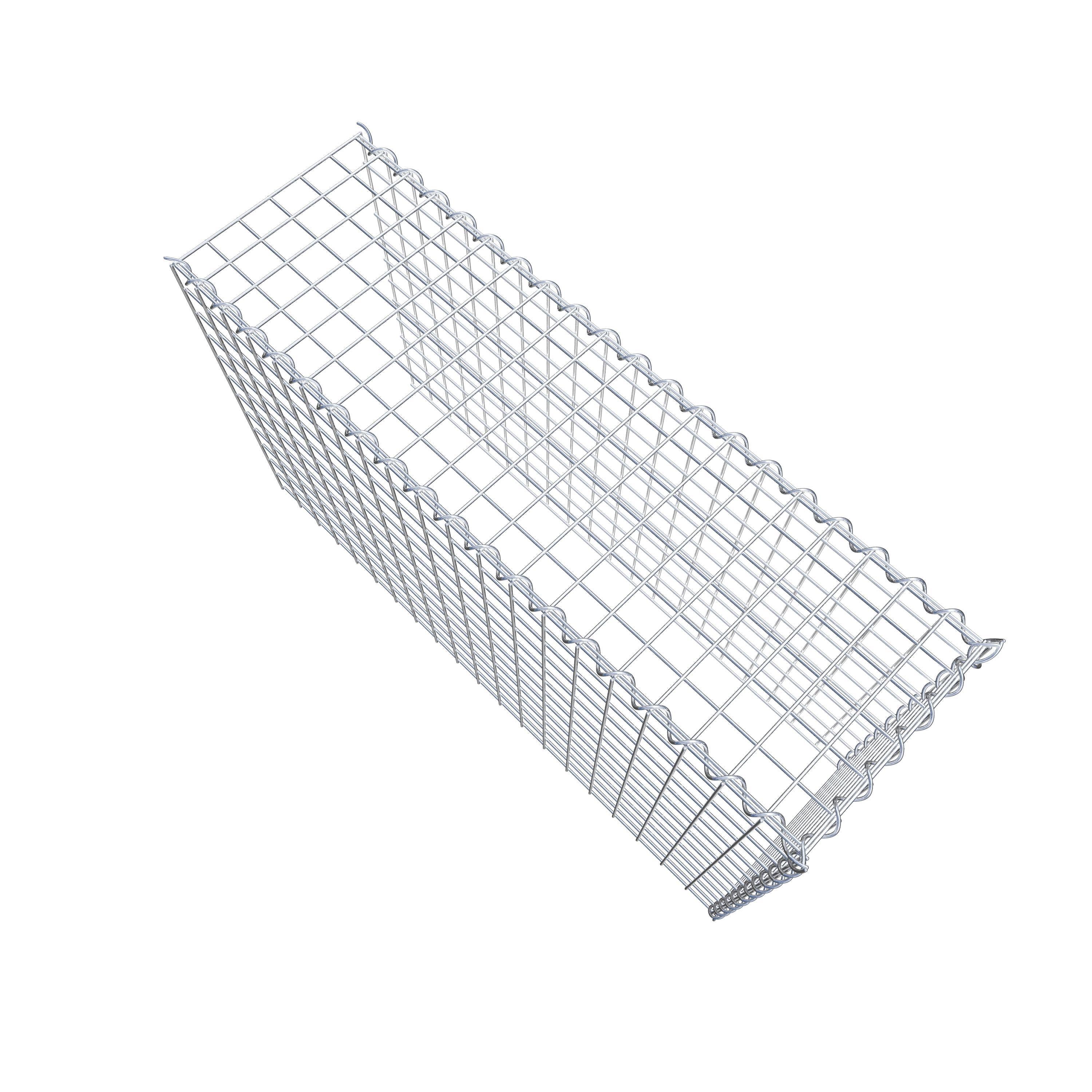 Gabion rapporté type 4 100 cm x 60 cm x 30 cm (L x H x P), mailles 5 cm x 5 cm, spirale