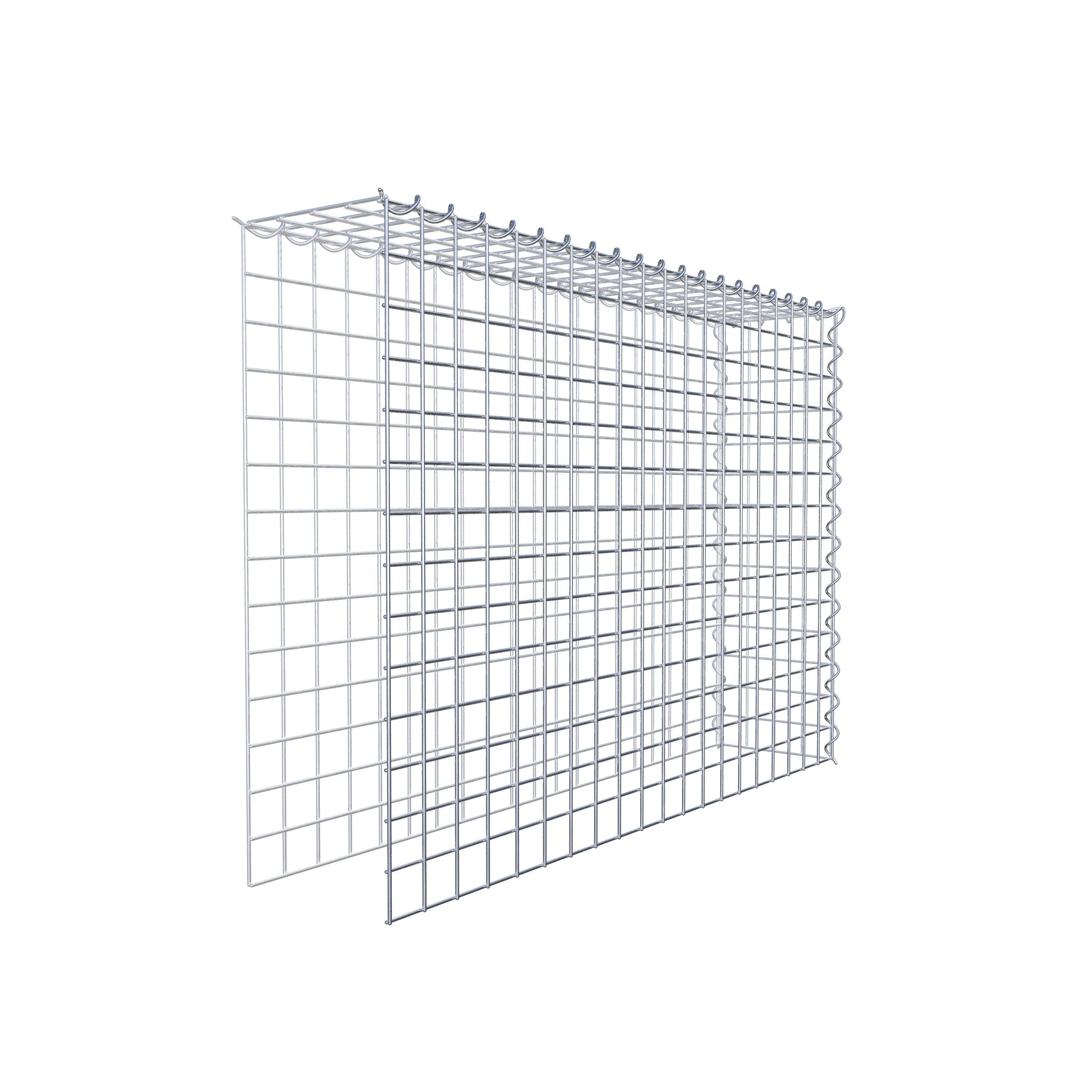 Gabion rapporté type 4 100 cm x 70 cm x 20 cm (L x H x P), mailles 5 cm x 5 cm, spirale