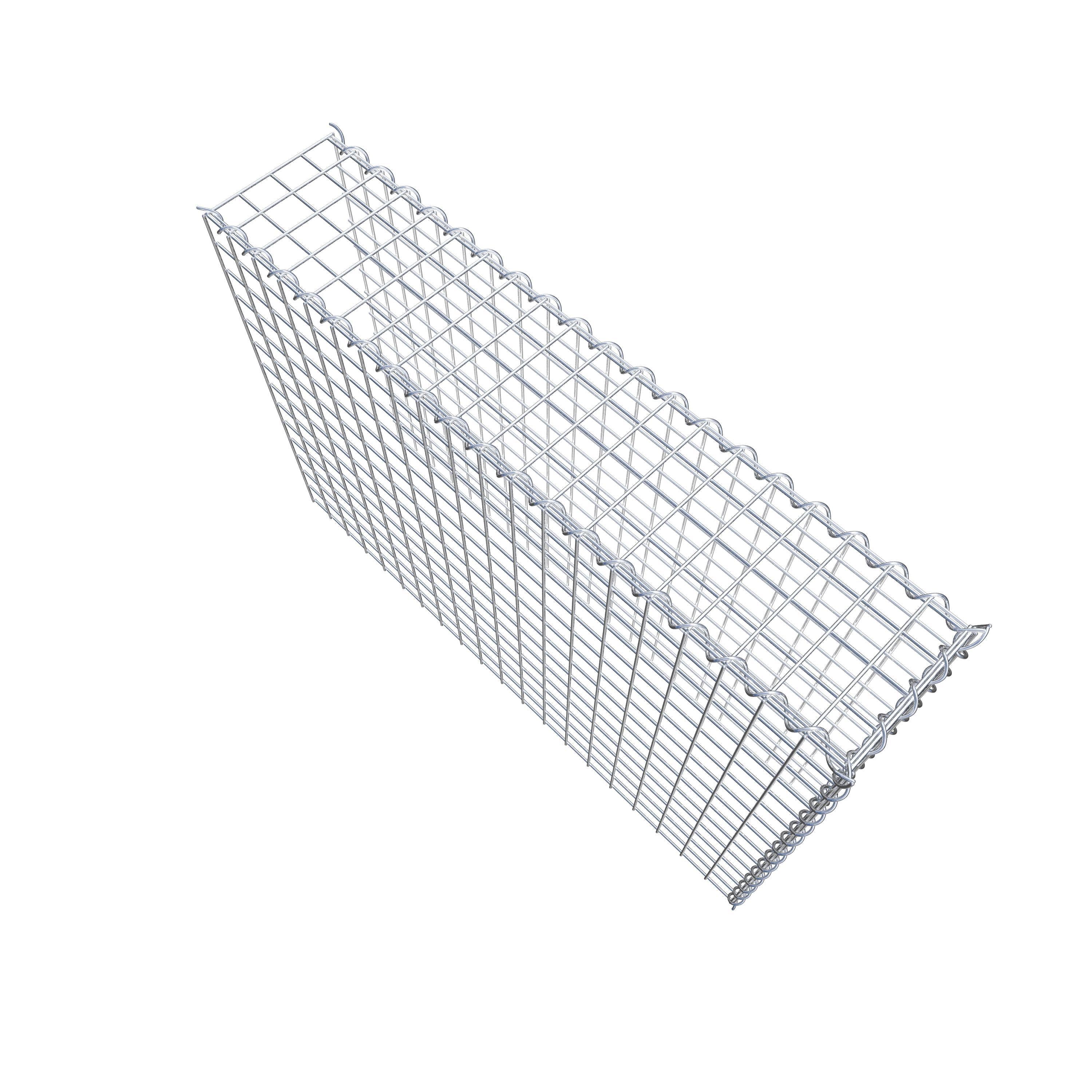 Gabion rapporté type 4 100 cm x 70 cm x 20 cm (L x H x P), mailles 5 cm x 5 cm, spirale