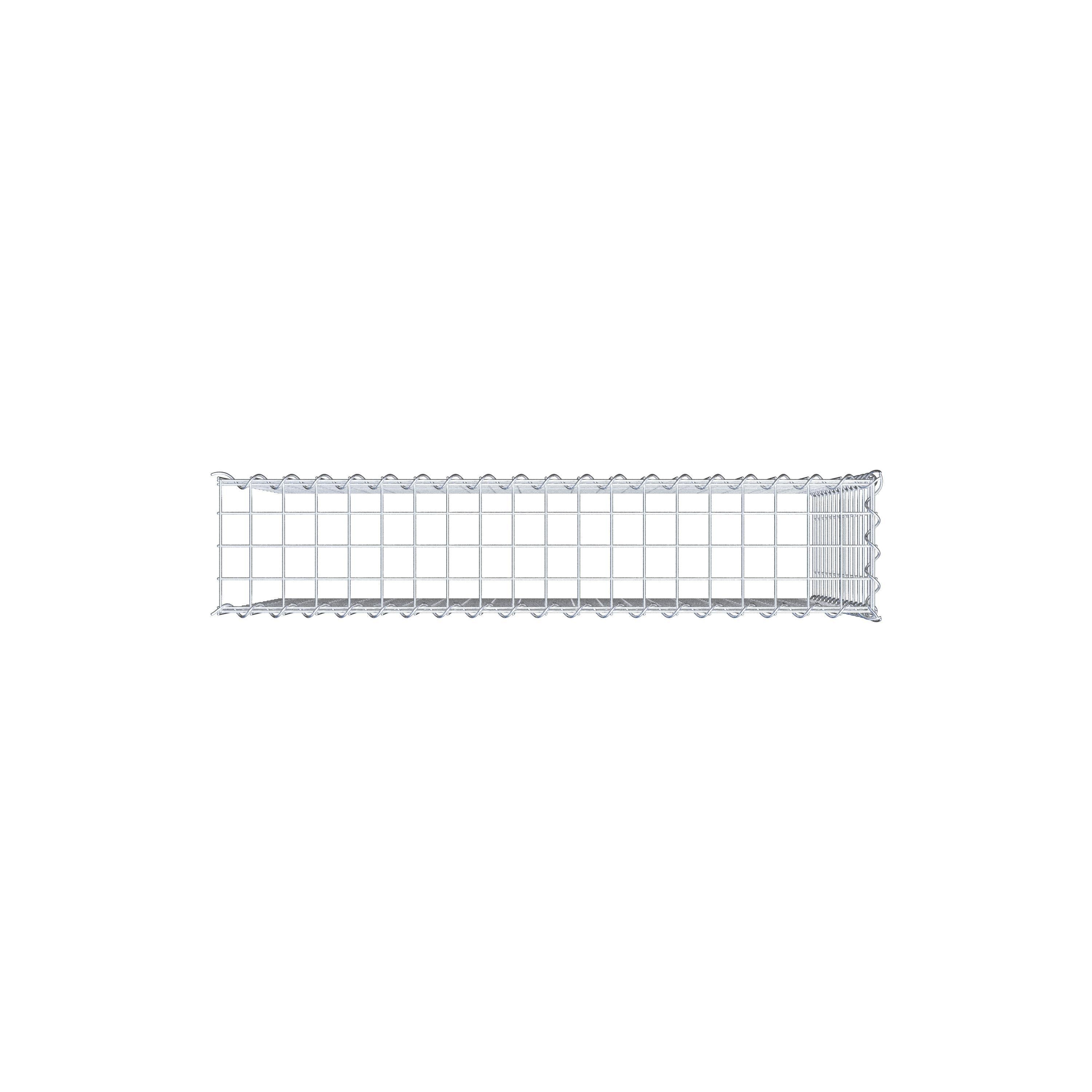 Gabion rapporté type 4 100 cm x 70 cm x 20 cm (L x H x P), mailles 5 cm x 5 cm, spirale