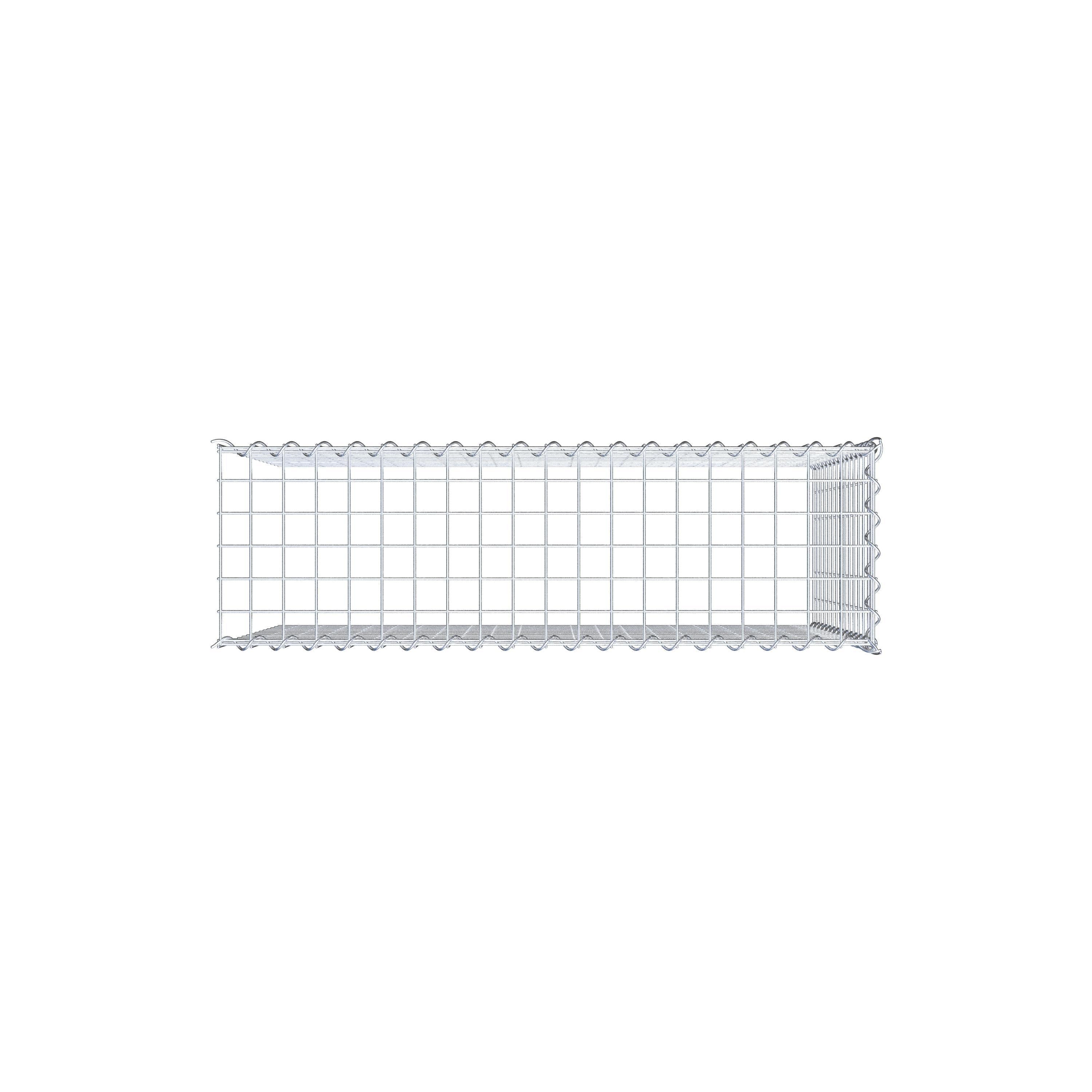 Gabion rapporté type 4 100 cm x 70 cm x 30 cm (L x H x P), mailles 5 cm x 5 cm, spirale