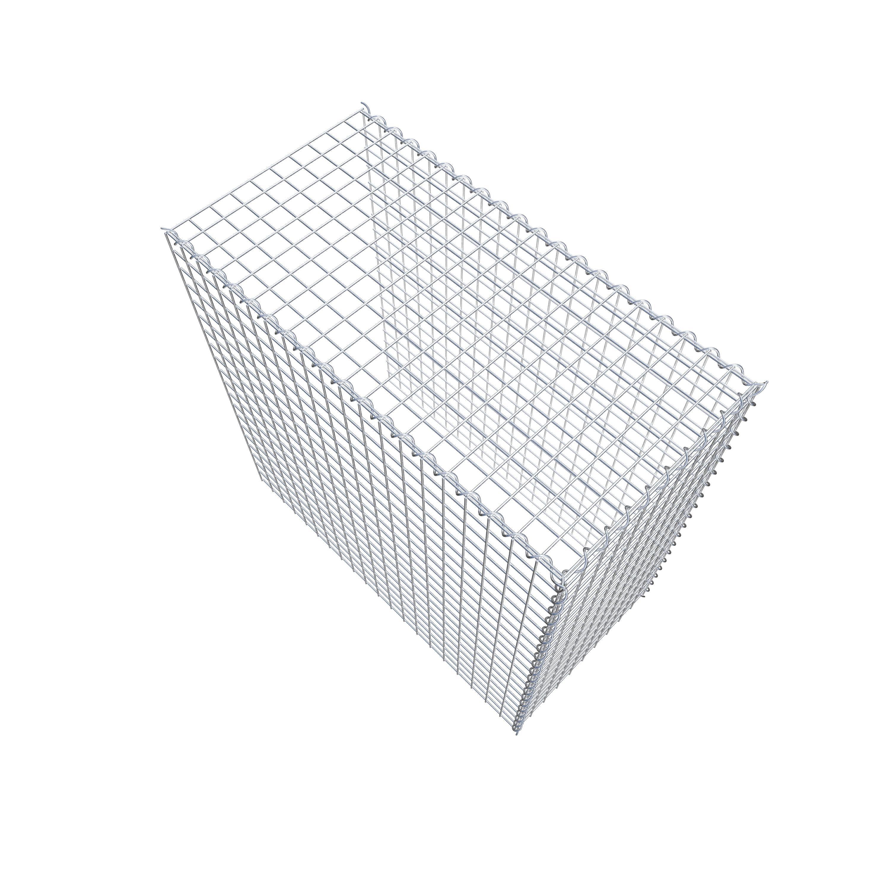 Gabião tipo 4 100 cm x 100 cm x 50 cm (C x A x P), malhagem 5 cm x 5 cm, espiral