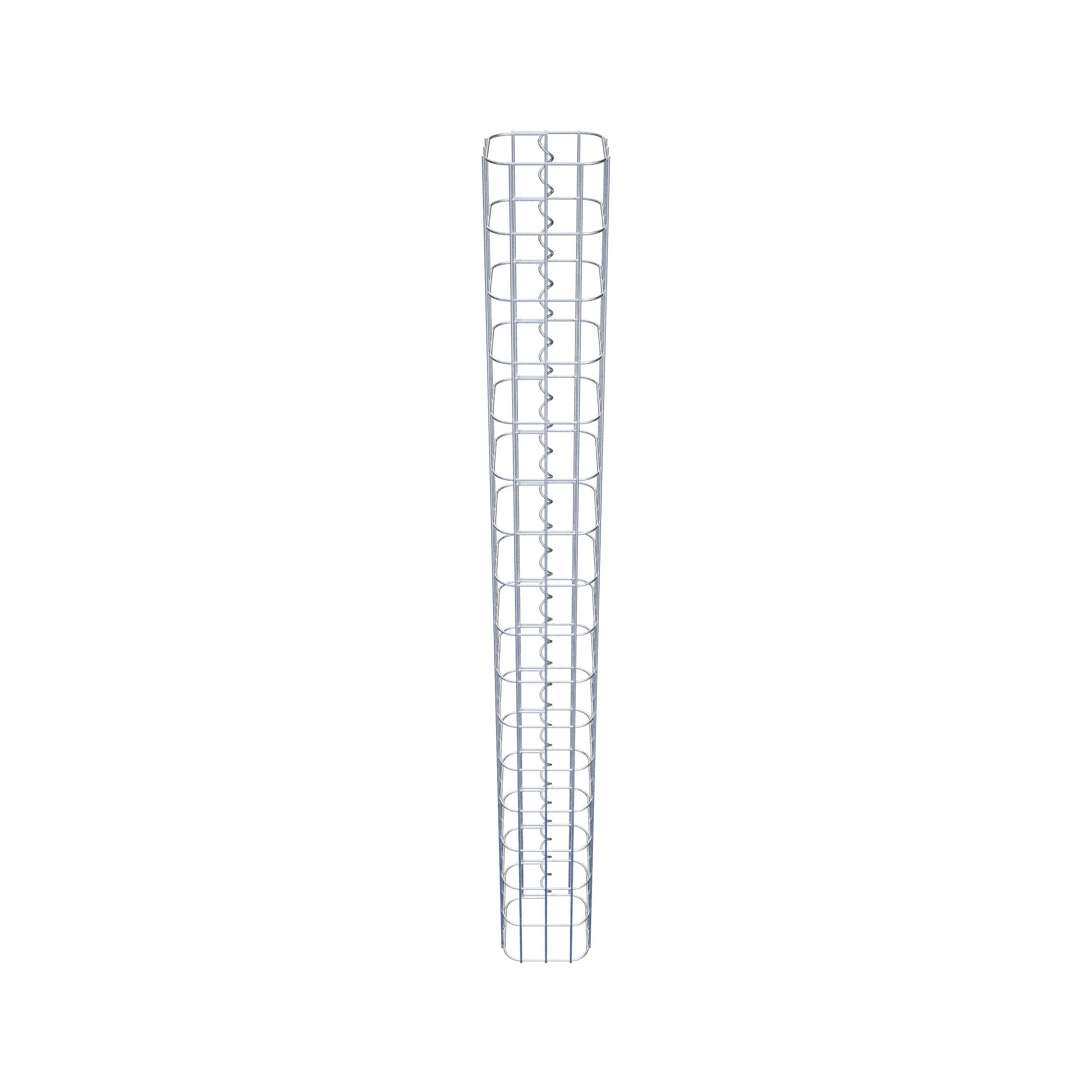 Gabion column square 17 cm x 17 cm, 160 cm height, MW 5 cm x 10 cm