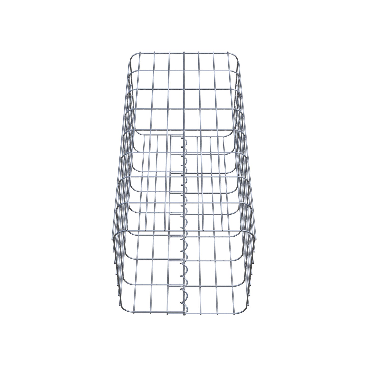 Schanskorfzuil, hoekig 37 cm x 37 cm, 80 cm hoog, MW 5 cm x 10 cm