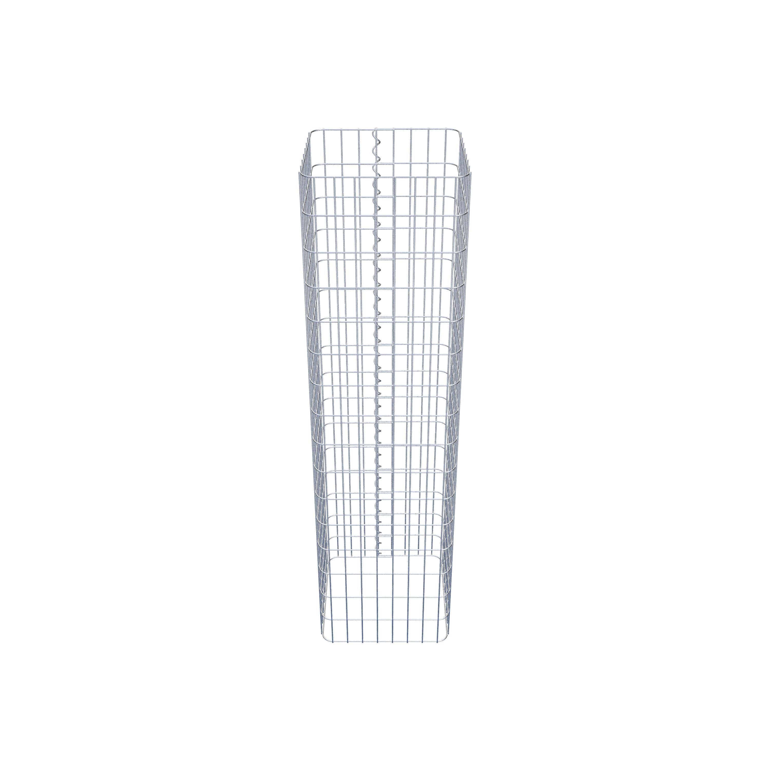 Gabionensäule eckig 42 cm x 42 cm, 160 cm Höhe, MW 5 cm x 10 cm