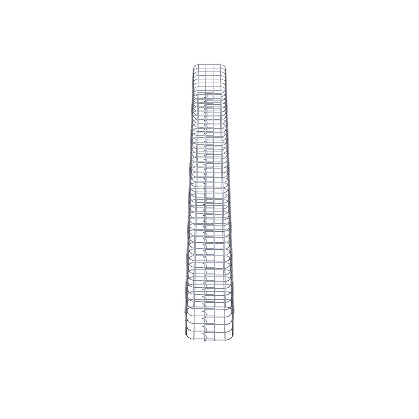 Colonne de gabion carrée 22 cm x 22 cm, 230 cm de hauteur, MW 5 cm x 5 cm