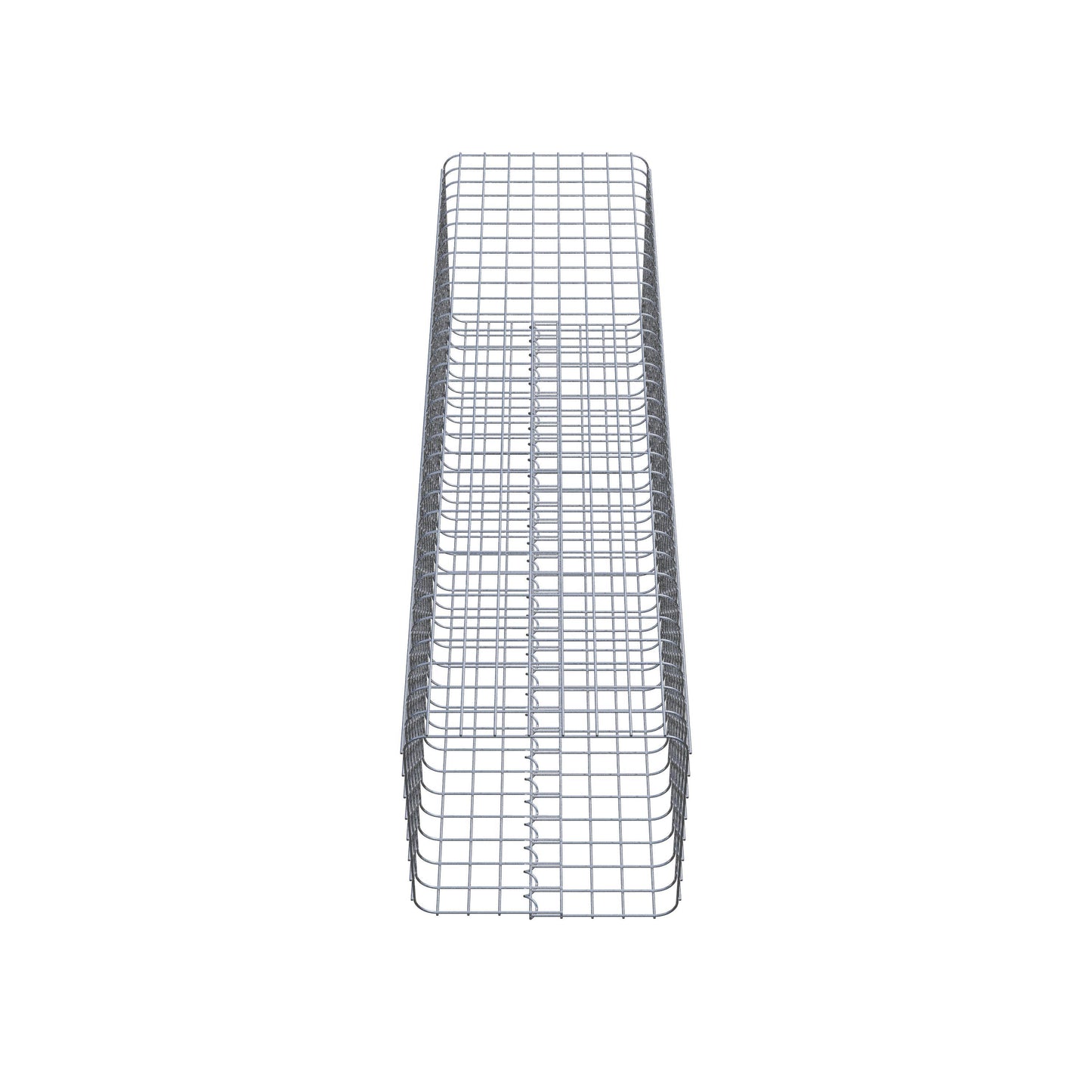 Colonne de gabion carrée 42 cm x 42 cm, 160 cm de hauteur, MW 5 cm x 5 cm