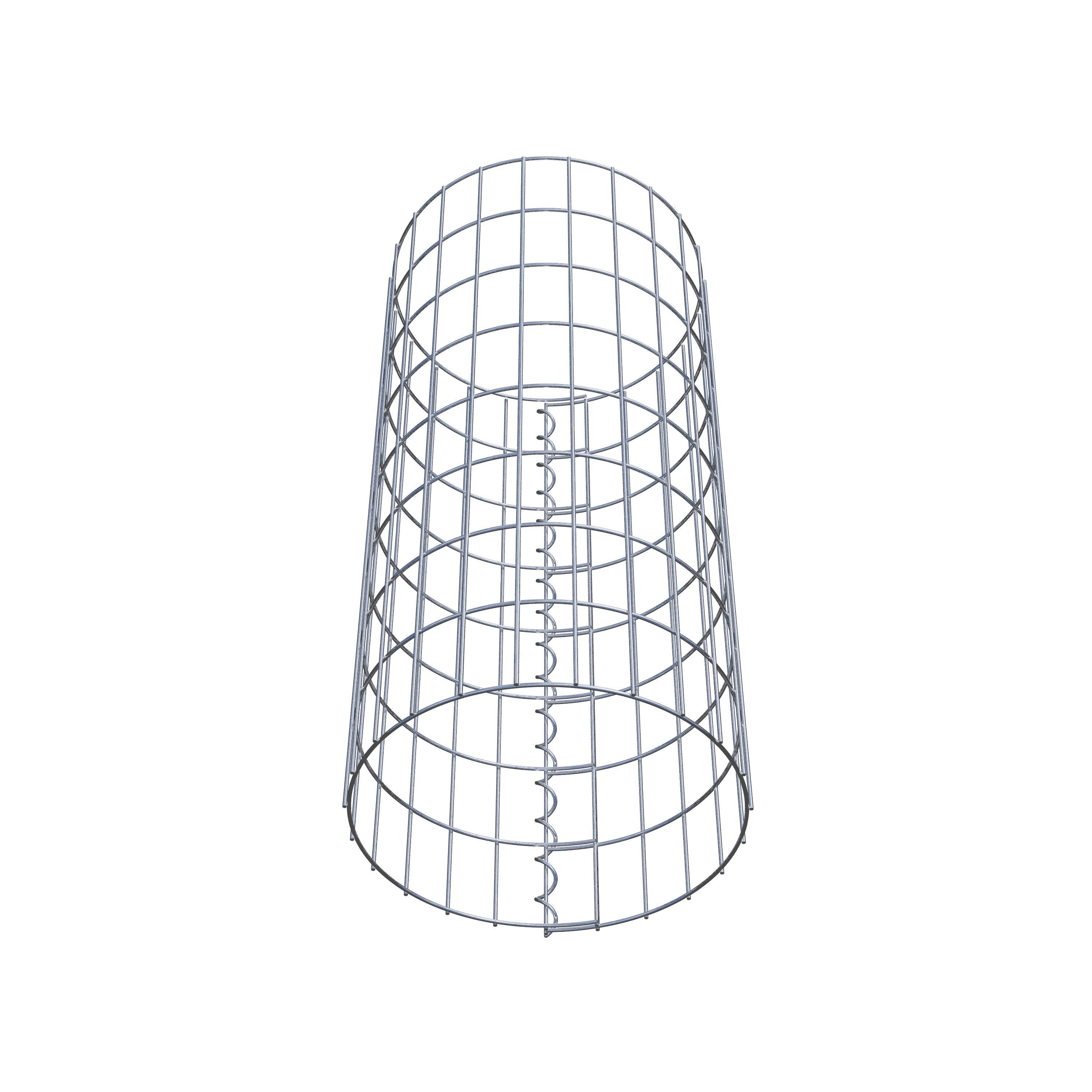 Gabionensäule rund 37 cm Durchmesser, 80 cm Höhe, Maschenweite 5 cm x 10 cm