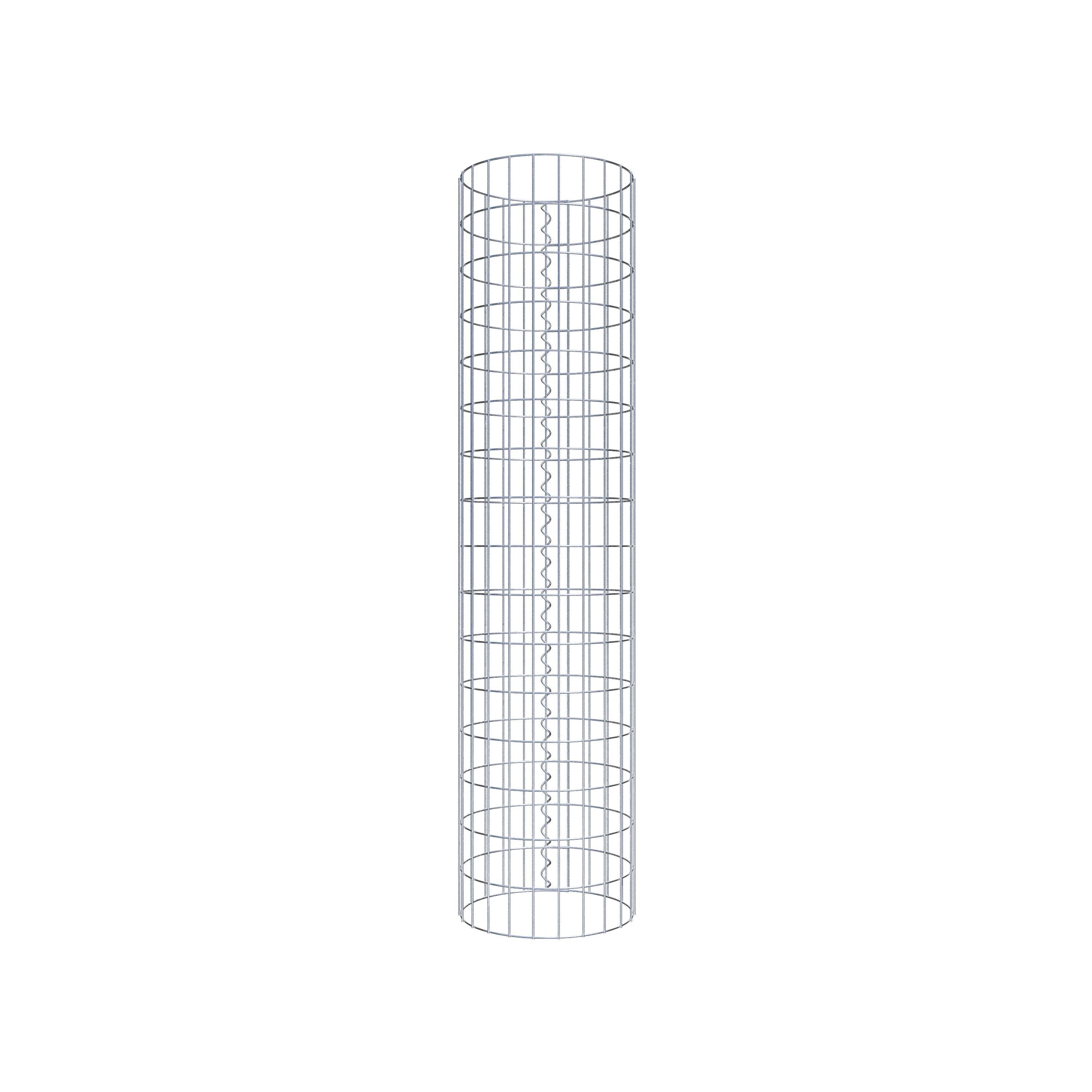 Gabionensäule rund 37 cm Durchmesser, 160 cm Höhe, Maschenweite 5 cm x 10 cm