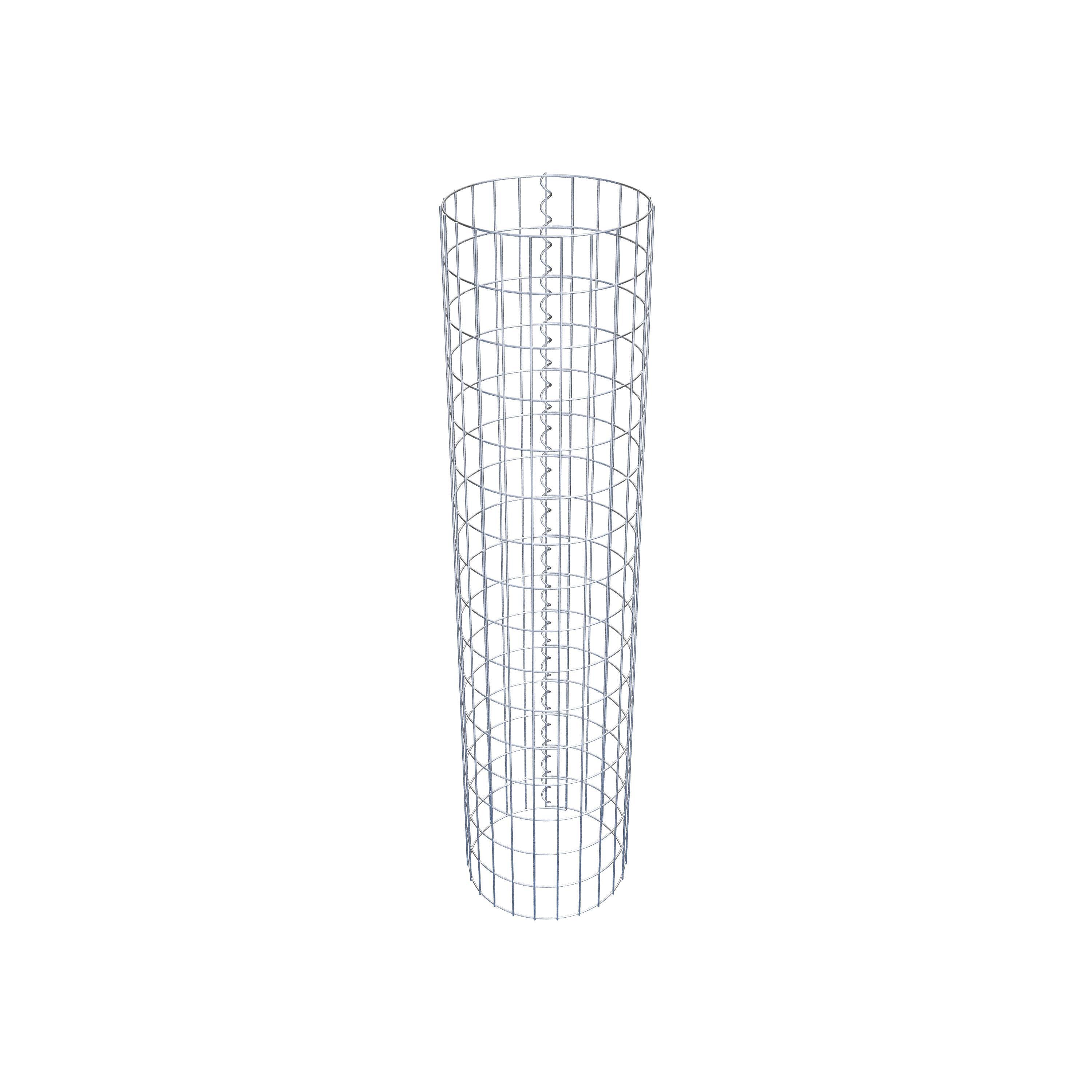 Gabionensäule rund 37 cm Durchmesser, 160 cm Höhe, Maschenweite 5 cm x 10 cm