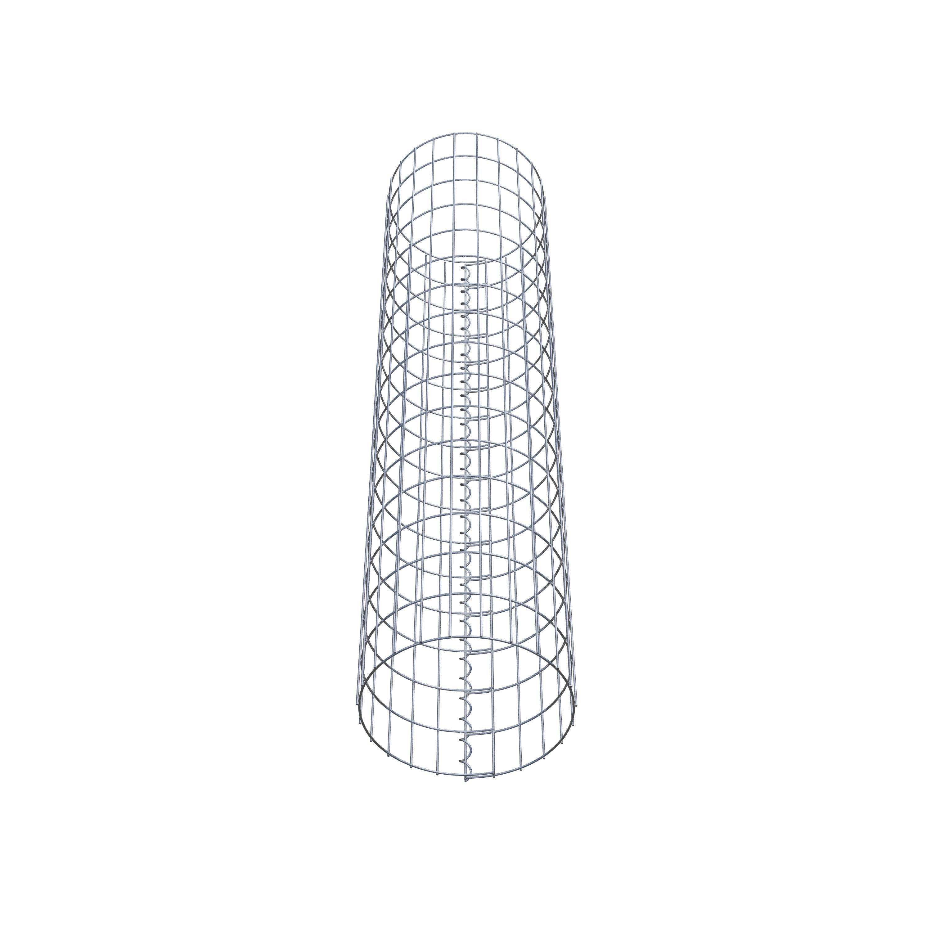 Gabionensäule rund 37 cm Durchmesser, 160 cm Höhe, Maschenweite 5 cm x 10 cm
