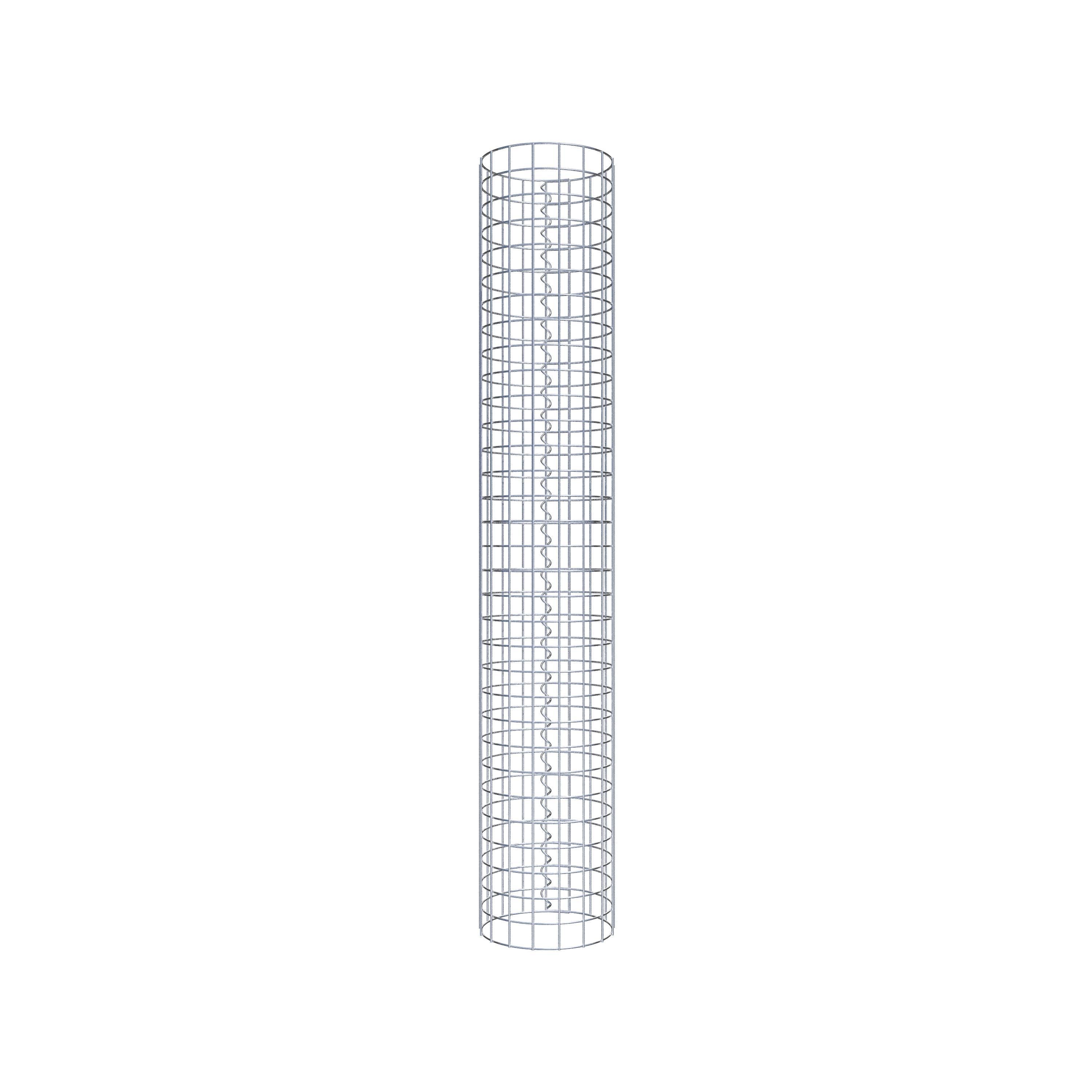 Gabionensäule rund 27 cm Durchmesser, 160 cm Höhe, Maschenweite 5 cm x 5 cm