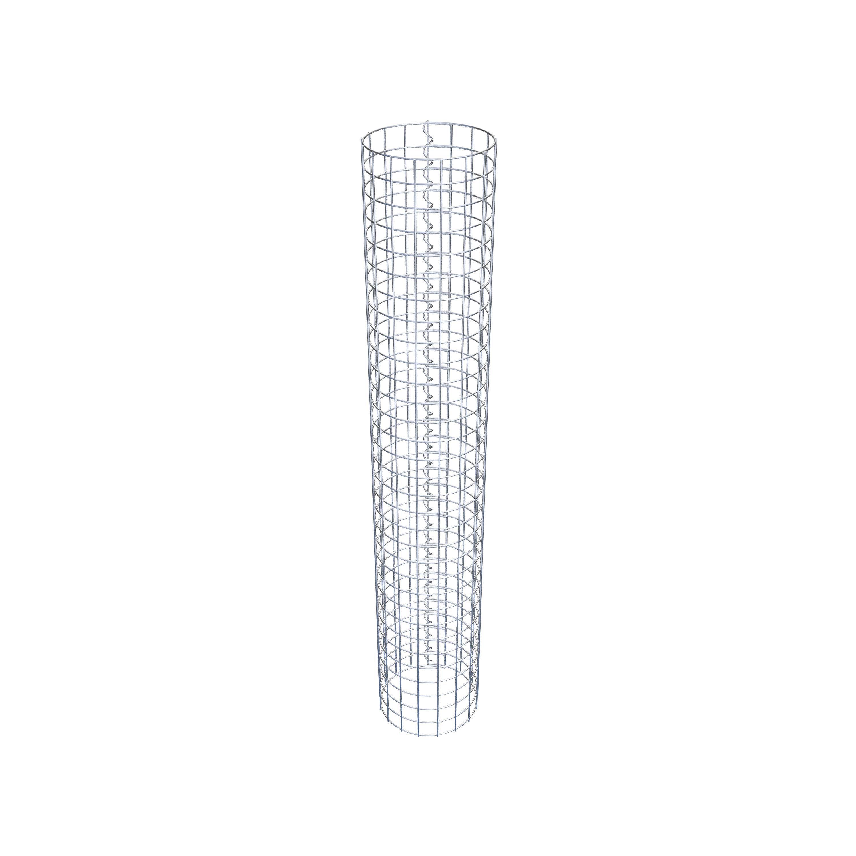 Gabionensäule rund 27 cm Durchmesser, 160 cm Höhe, Maschenweite 5 cm x 5 cm