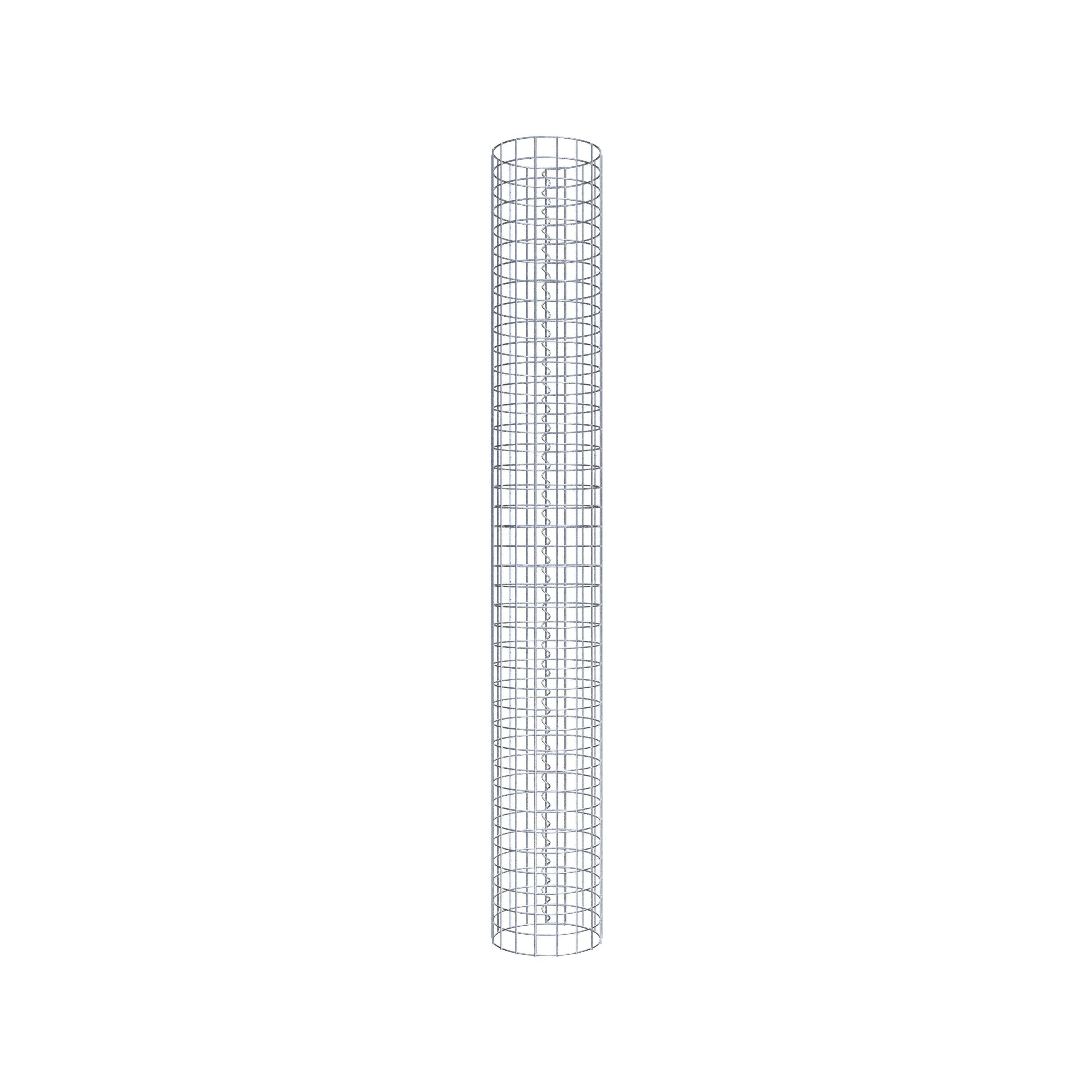 Gabionensäule rund 27 cm Durchmesser, 200 cm Höhe, Maschenweite 5 cm x 5 cm
