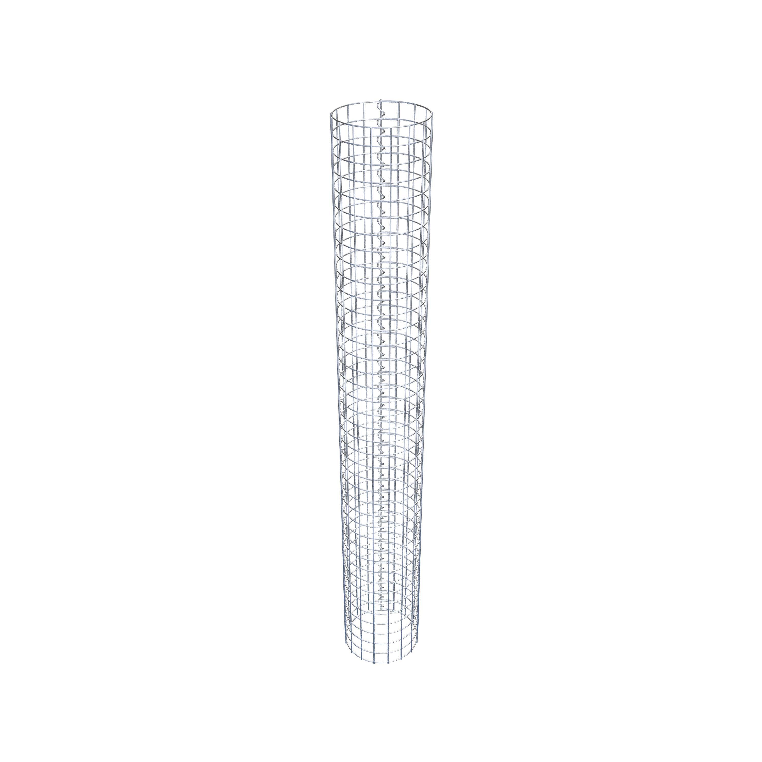 Gabionensäule rund 27 cm Durchmesser, 200 cm Höhe, Maschenweite 5 cm x 5 cm