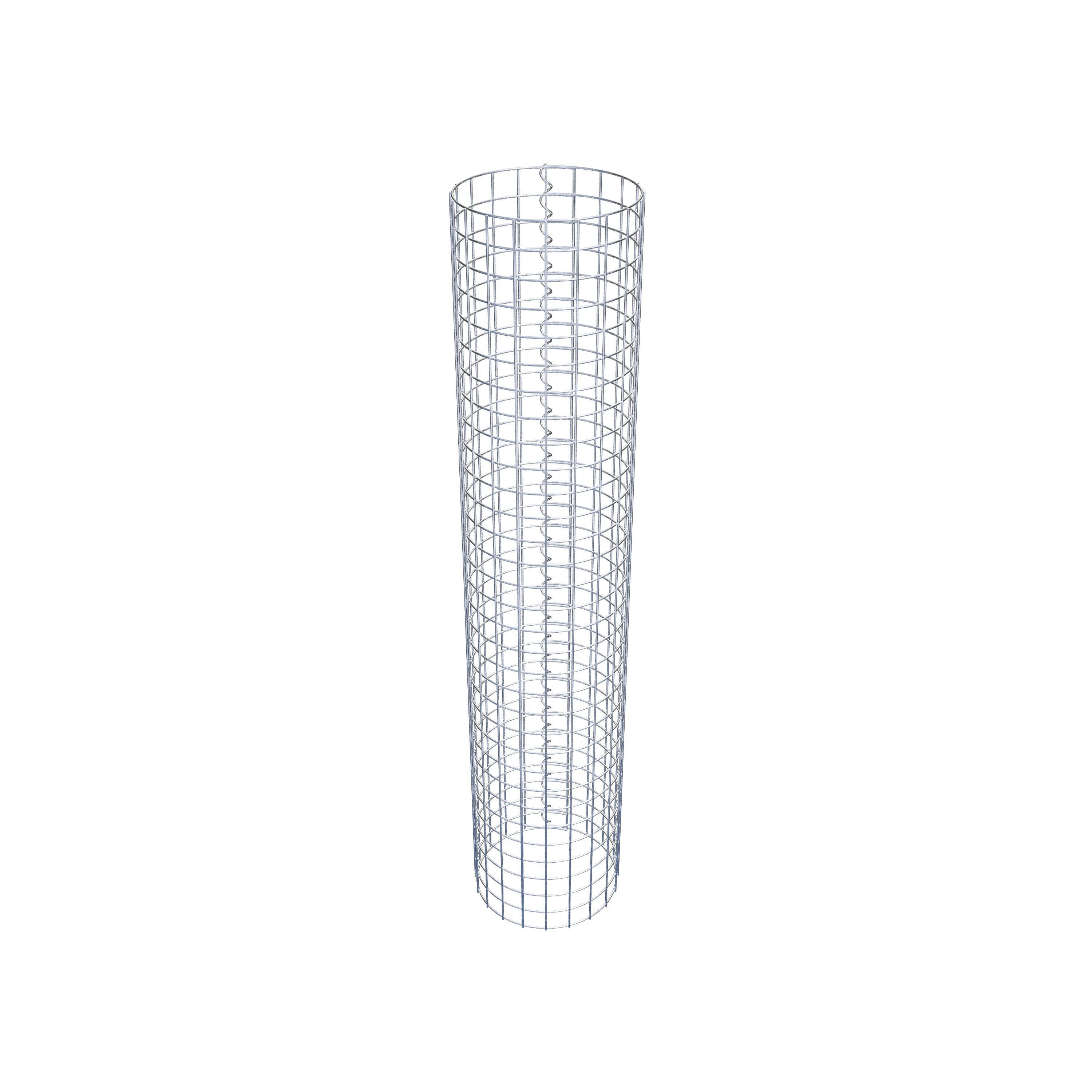 Gabionensäule rund 32 cm Durchmesser, 160 cm Höhe, Maschenweite 5 cm x 5 cm