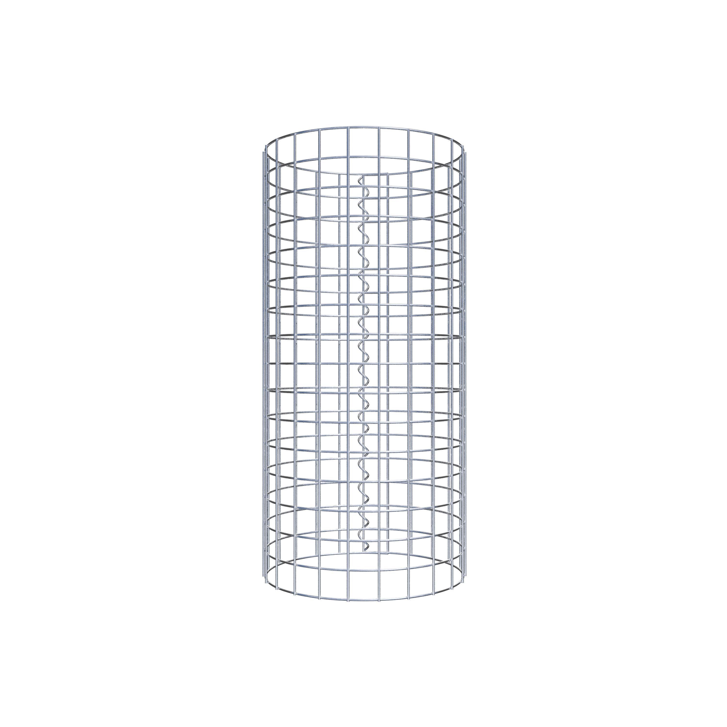 Gabionensäule rund 37 cm Durchmesser, 80 cm Höhe, Maschenweite 5 cm x 5 cm