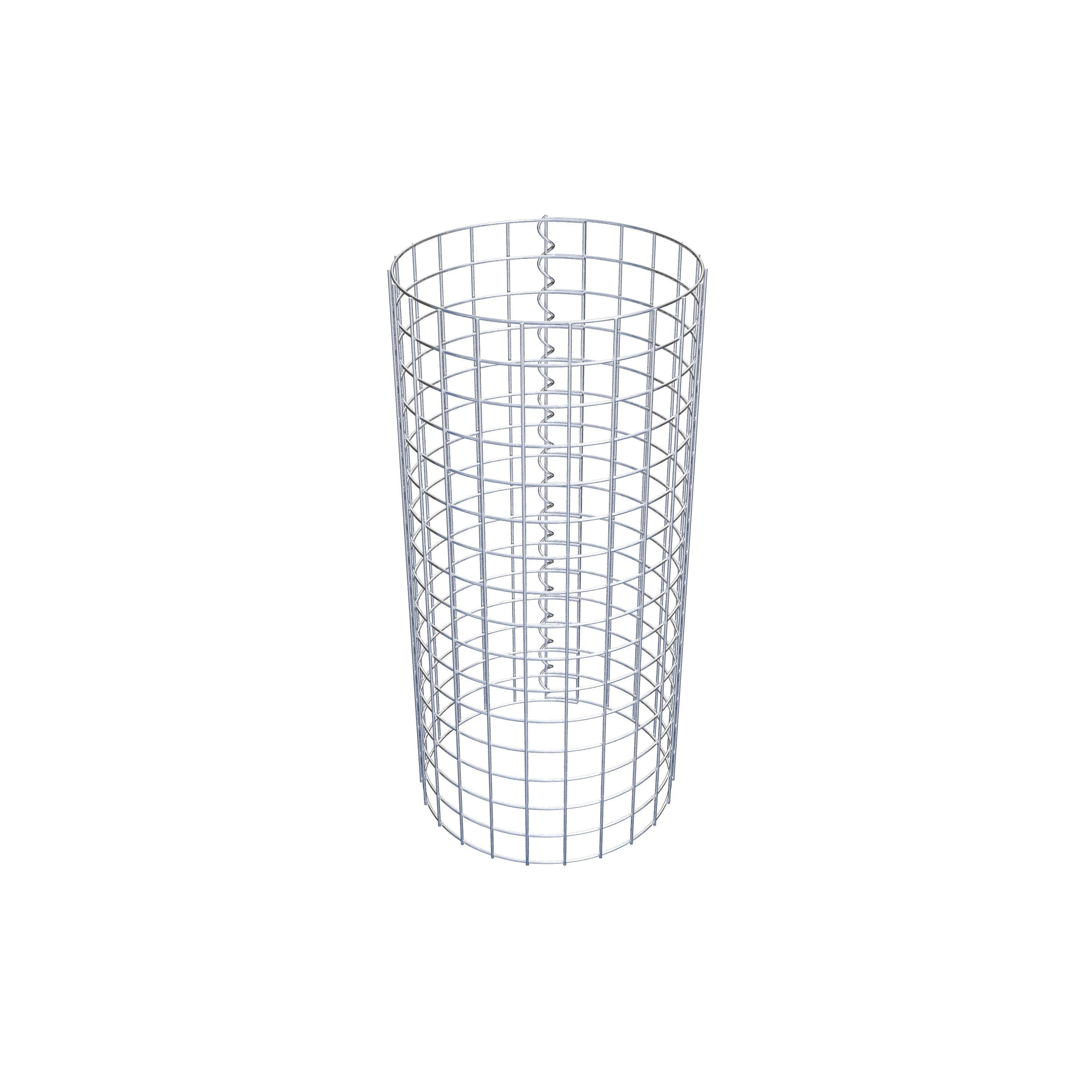 Gabionensäule rund 37 cm Durchmesser, 80 cm Höhe, Maschenweite 5 cm x 5 cm