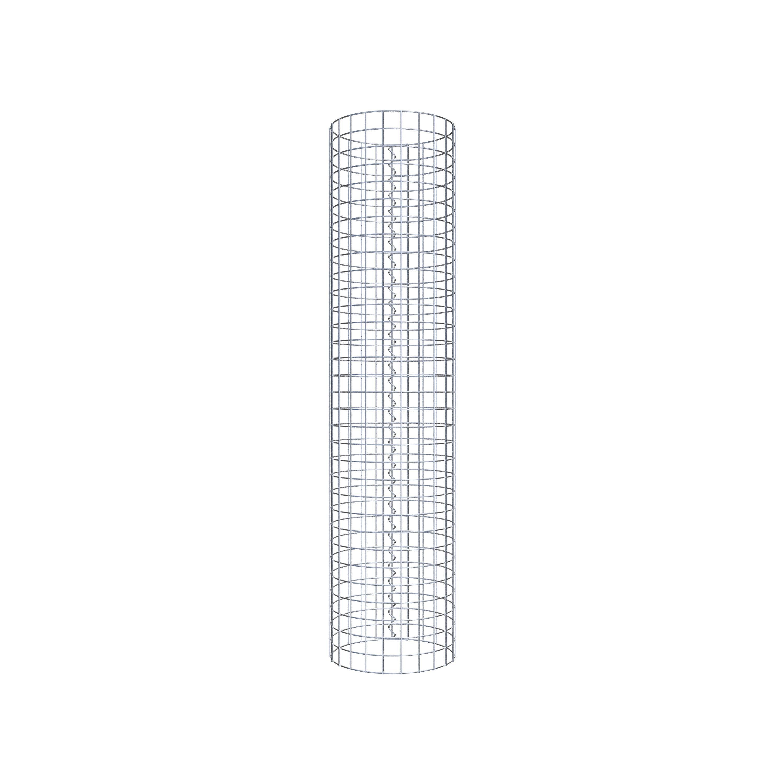 Gabionensäule rund 37 cm Durchmesser, 160 cm Höhe, Maschenweite 5 cm x 5 cm