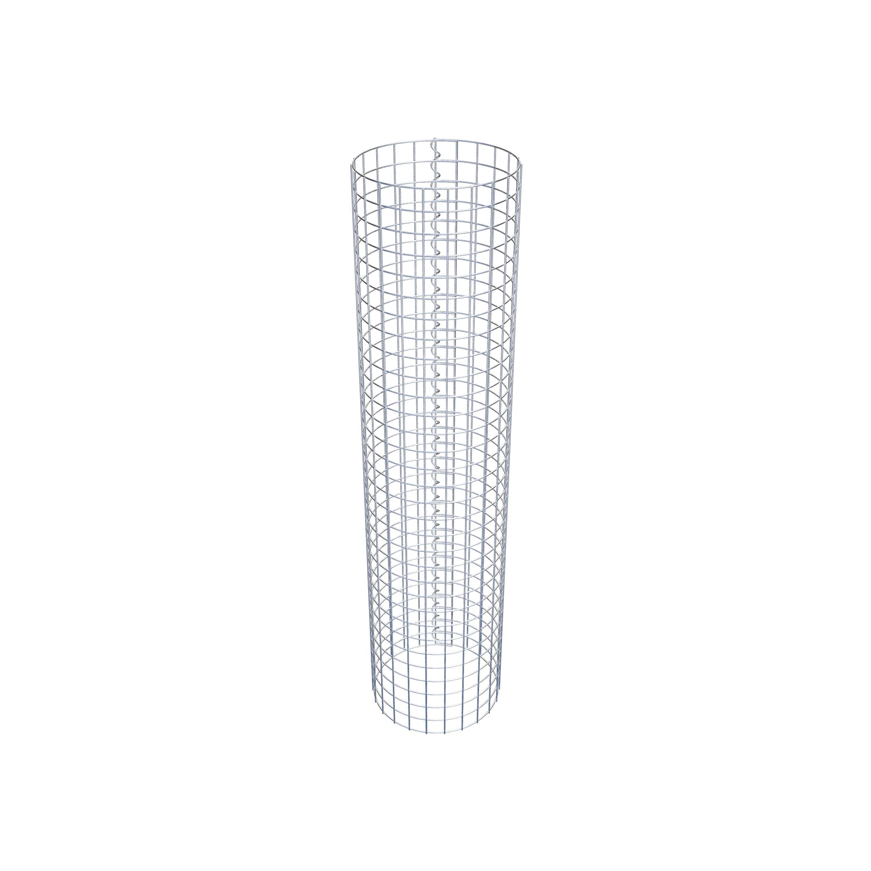 Gabionensäule rund 37 cm Durchmesser, 160 cm Höhe, Maschenweite 5 cm x 5 cm