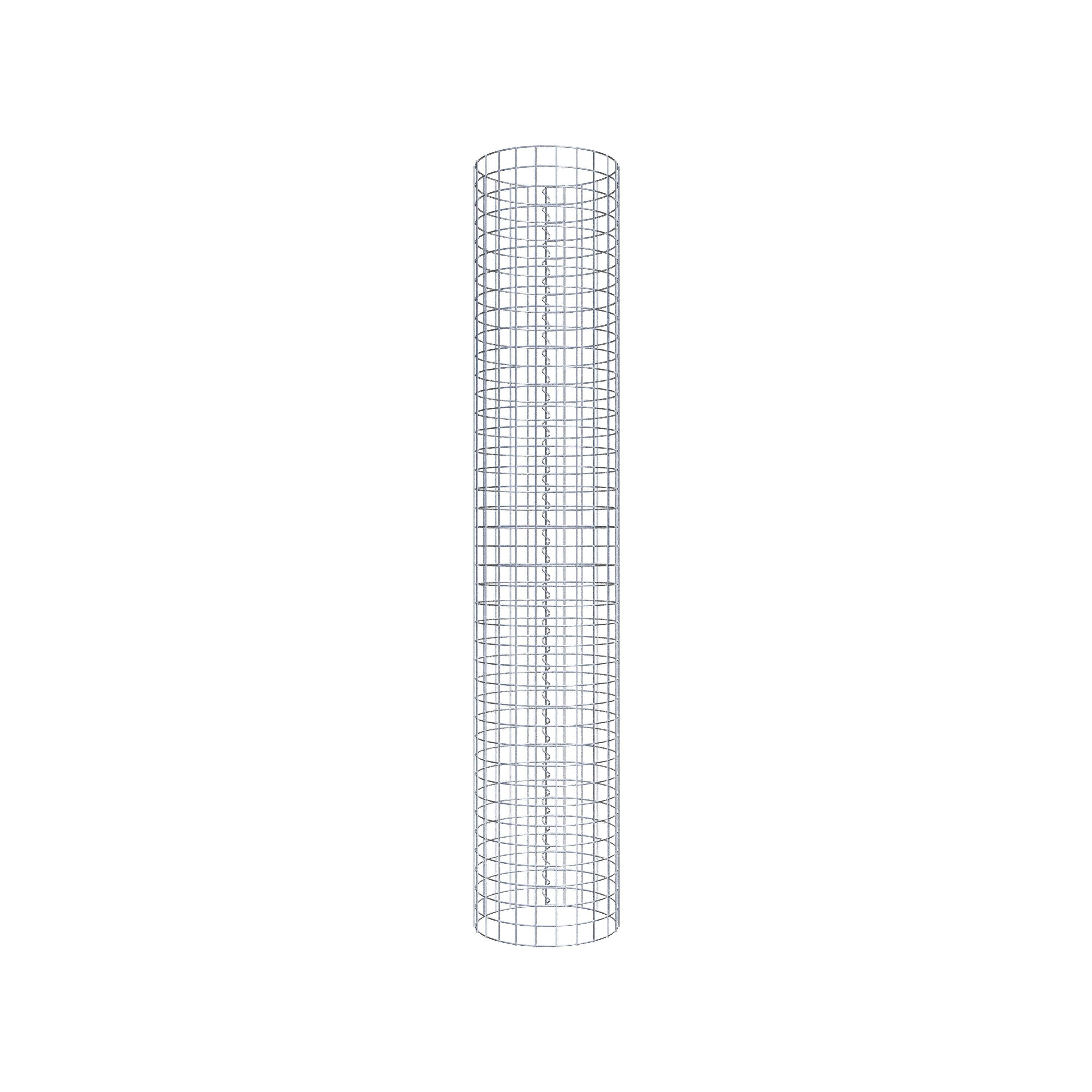 Gabionensäule rund 37 cm Durchmesser, 200 cm Höhe, Maschenweite 5 cm x 5 cm