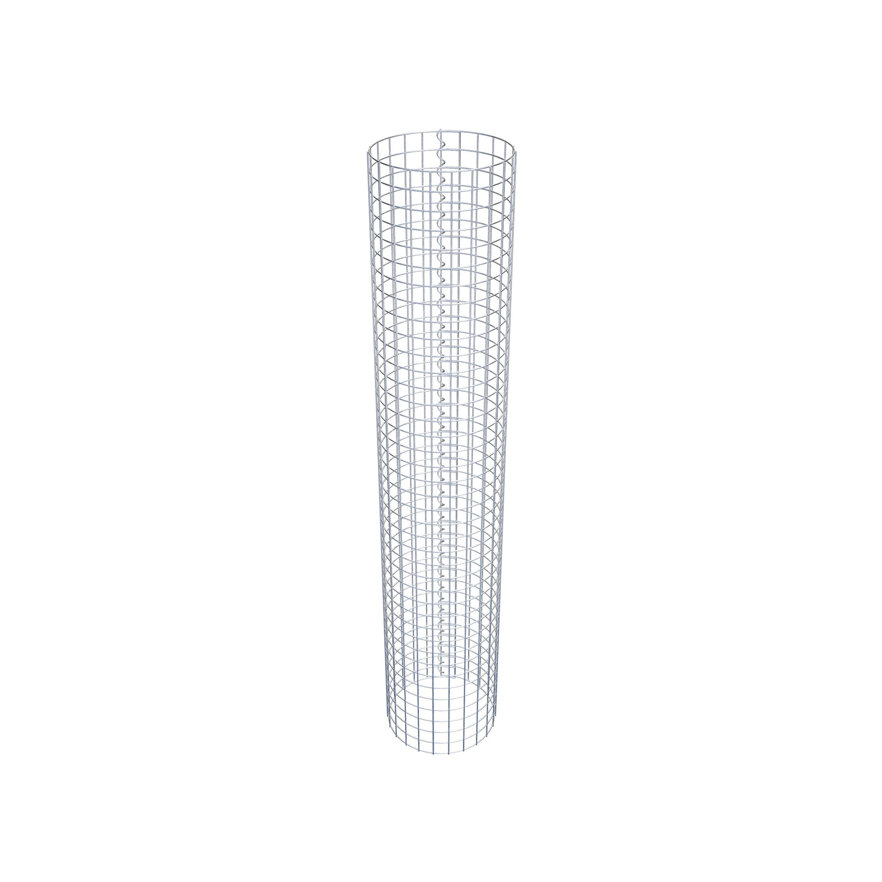 Gabionensäule rund 37 cm Durchmesser, 200 cm Höhe, Maschenweite 5 cm x 5 cm