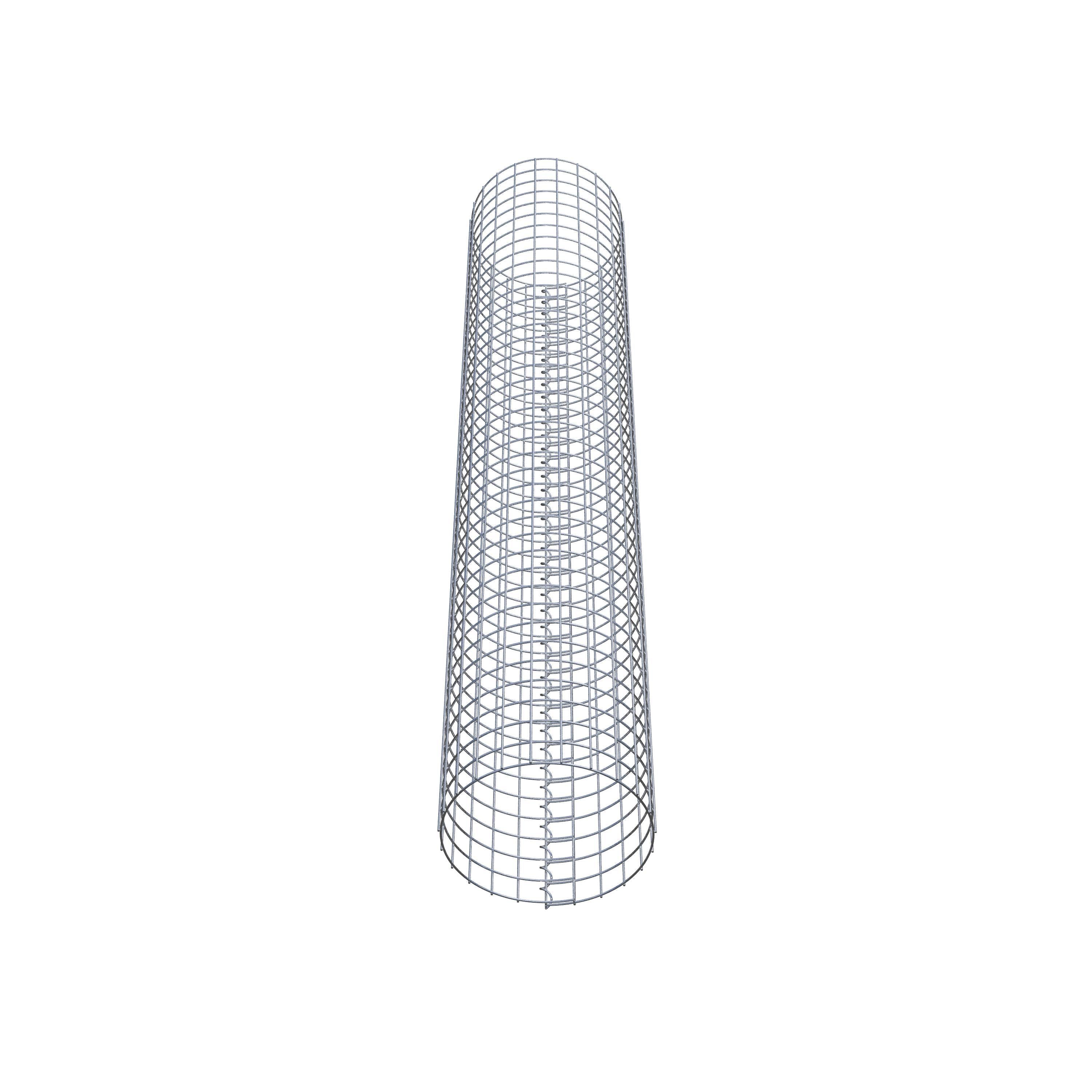 Gabionensäule rund 37 cm Durchmesser, 200 cm Höhe, Maschenweite 5 cm x 5 cm