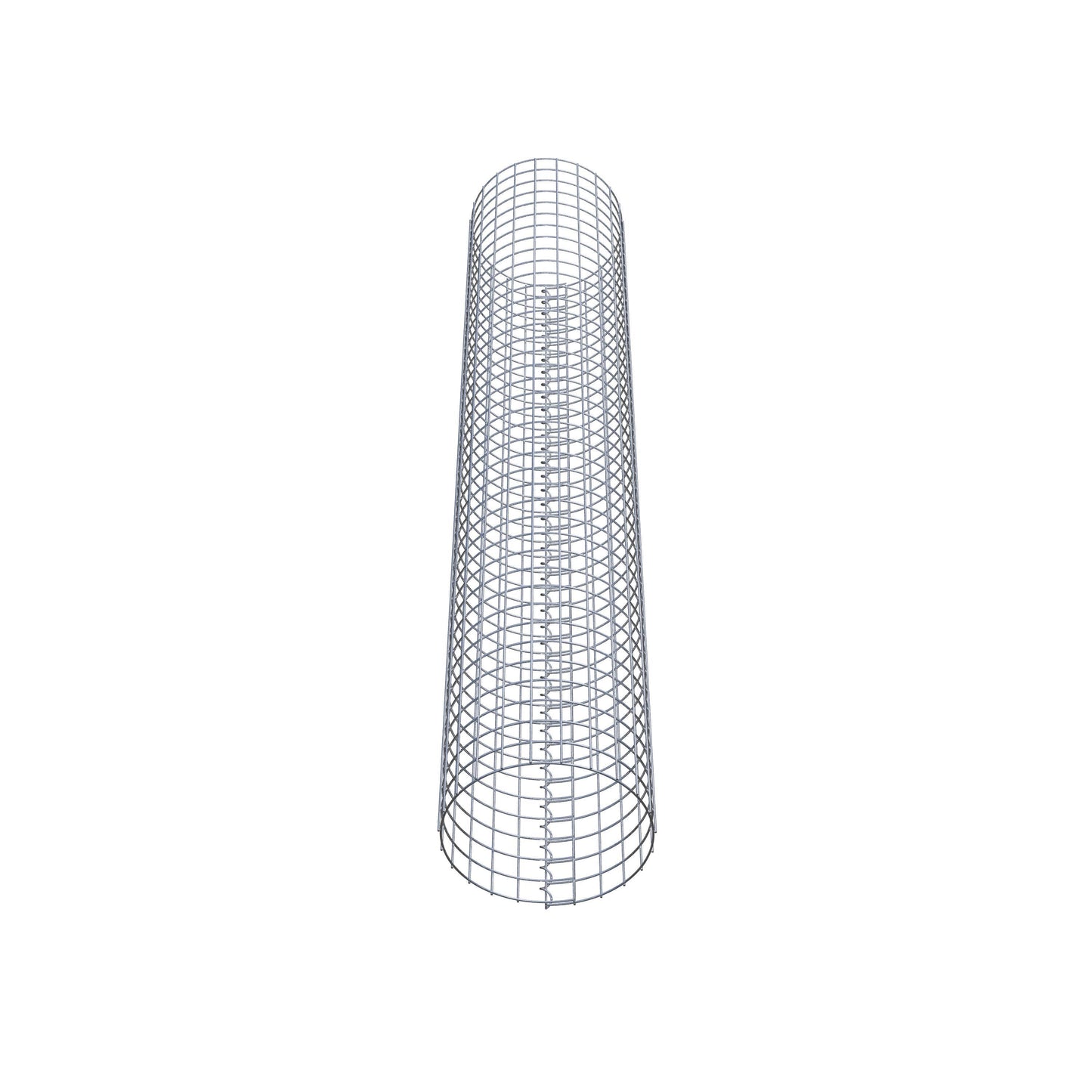 Columna de gaviones redonda 37 cm de diámetro, 200 cm de altura, malla 5 cm x 5 cm
