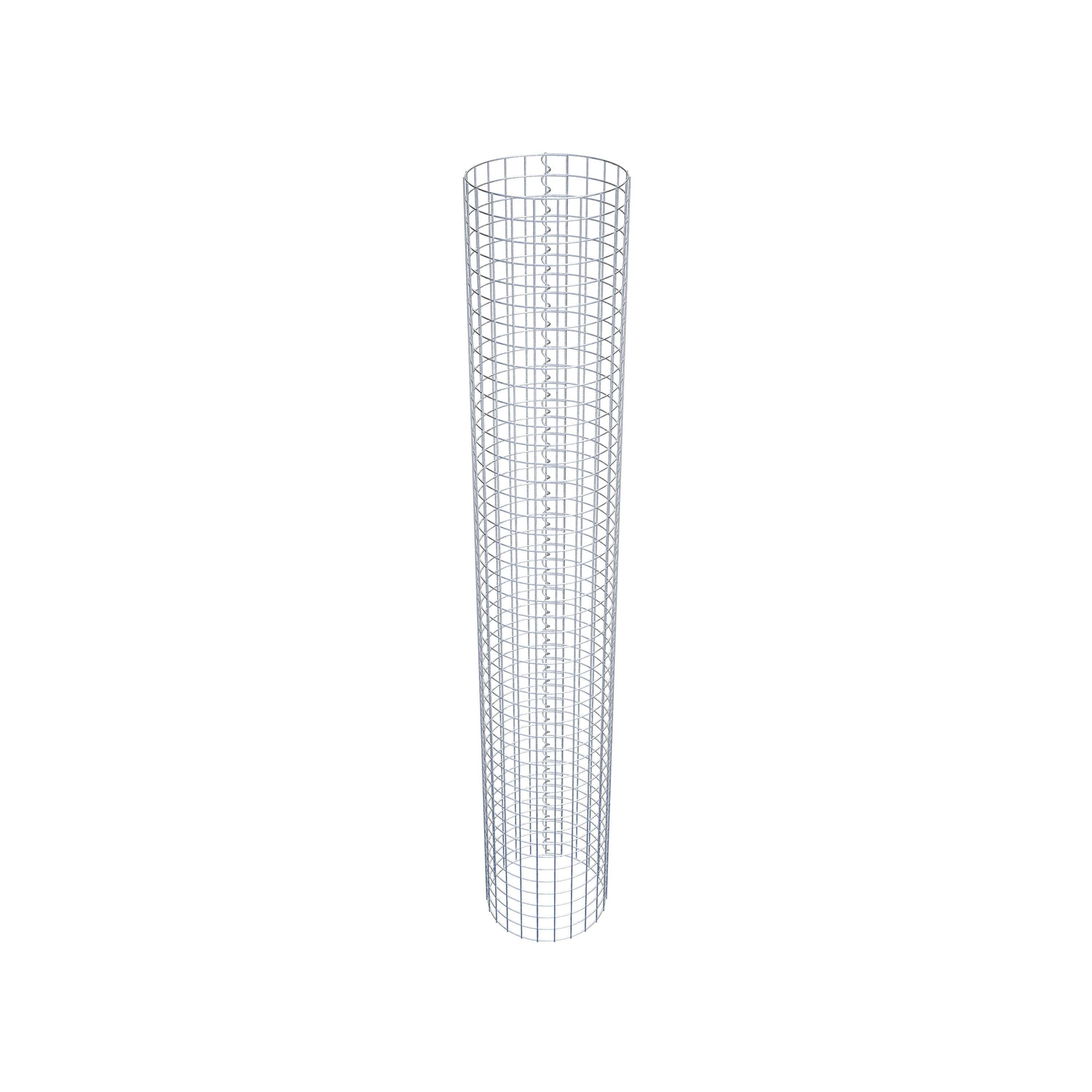 Gabionpelare rund 37 cm diameter, 230 cm höjd, maskstorlek 5 cm x 5 cm