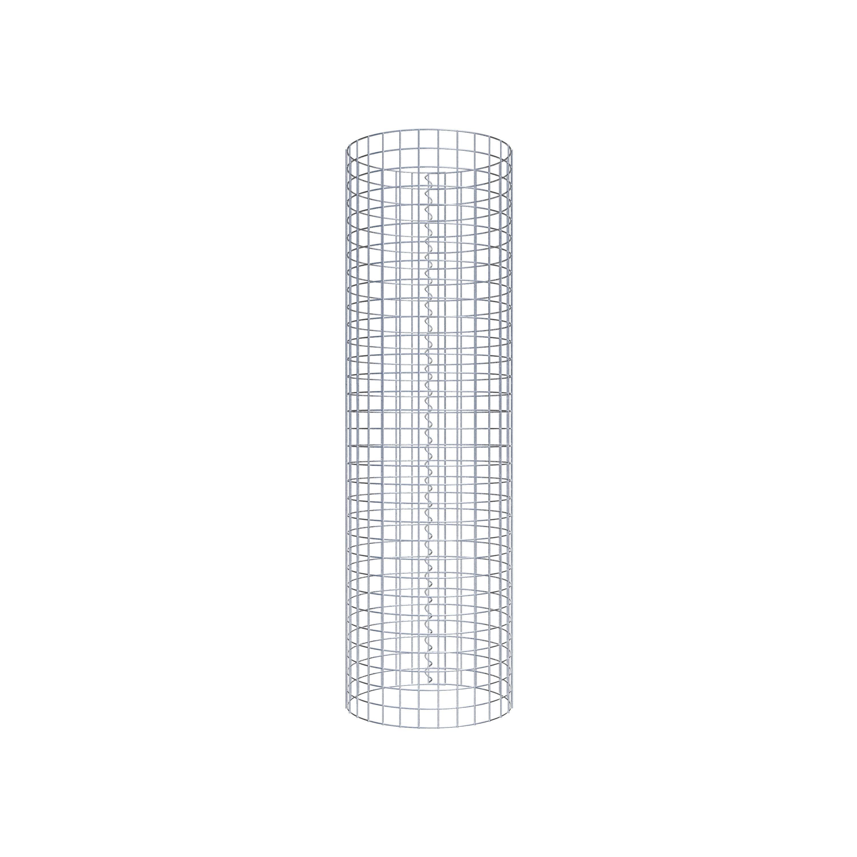Gabionensäule rund 47 cm Durchmesser, 160 cm Höhe, Maschenweite 5 cm x 5 cm