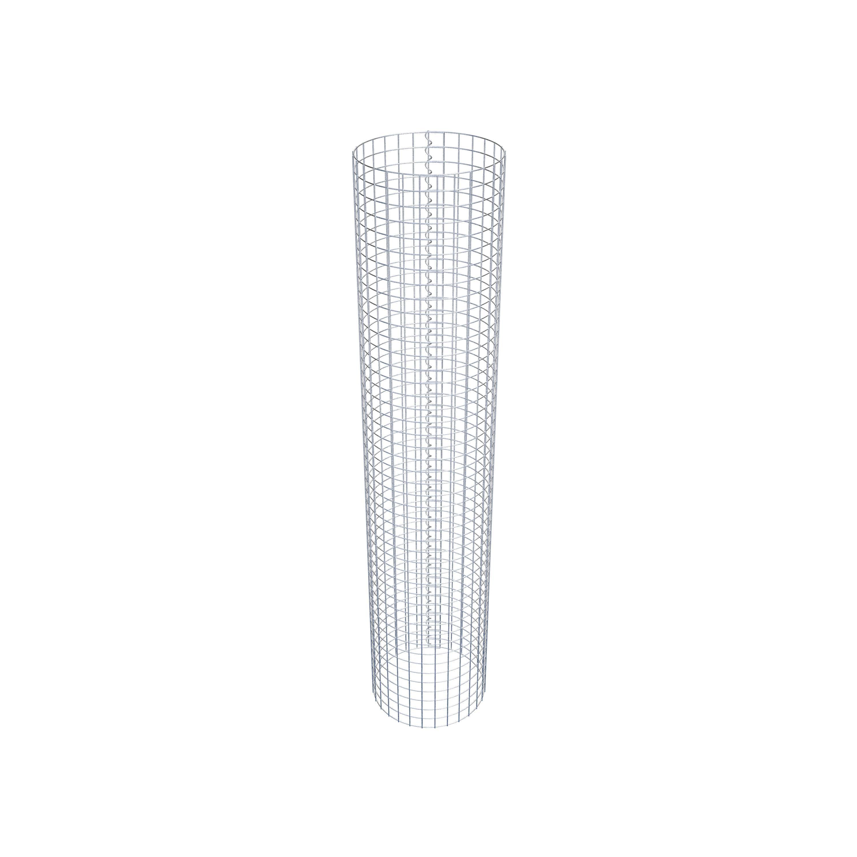 Gabionpelare rund 47 cm diameter, 230 cm höjd, maskstorlek 5 cm x 5 cm