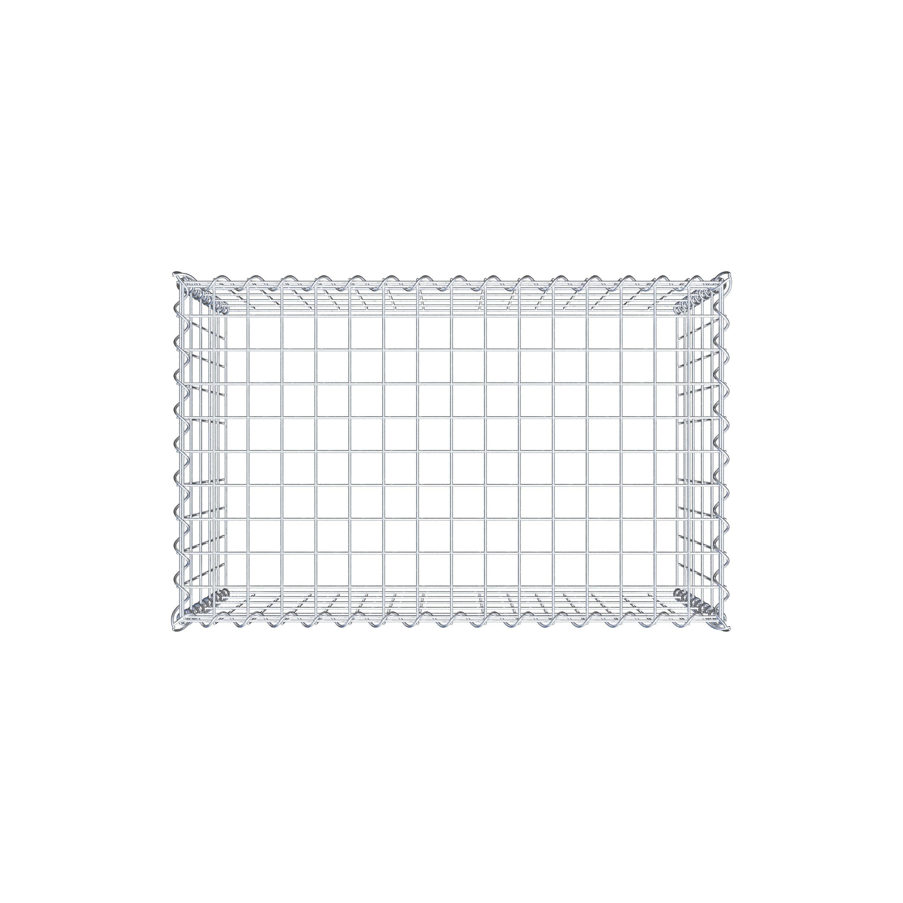Aangegroeide schanskorf type 3 80 cm x 50 cm x 50 cm (L x H x D), maaswijdte 5 cm x 10 cm, spiraal