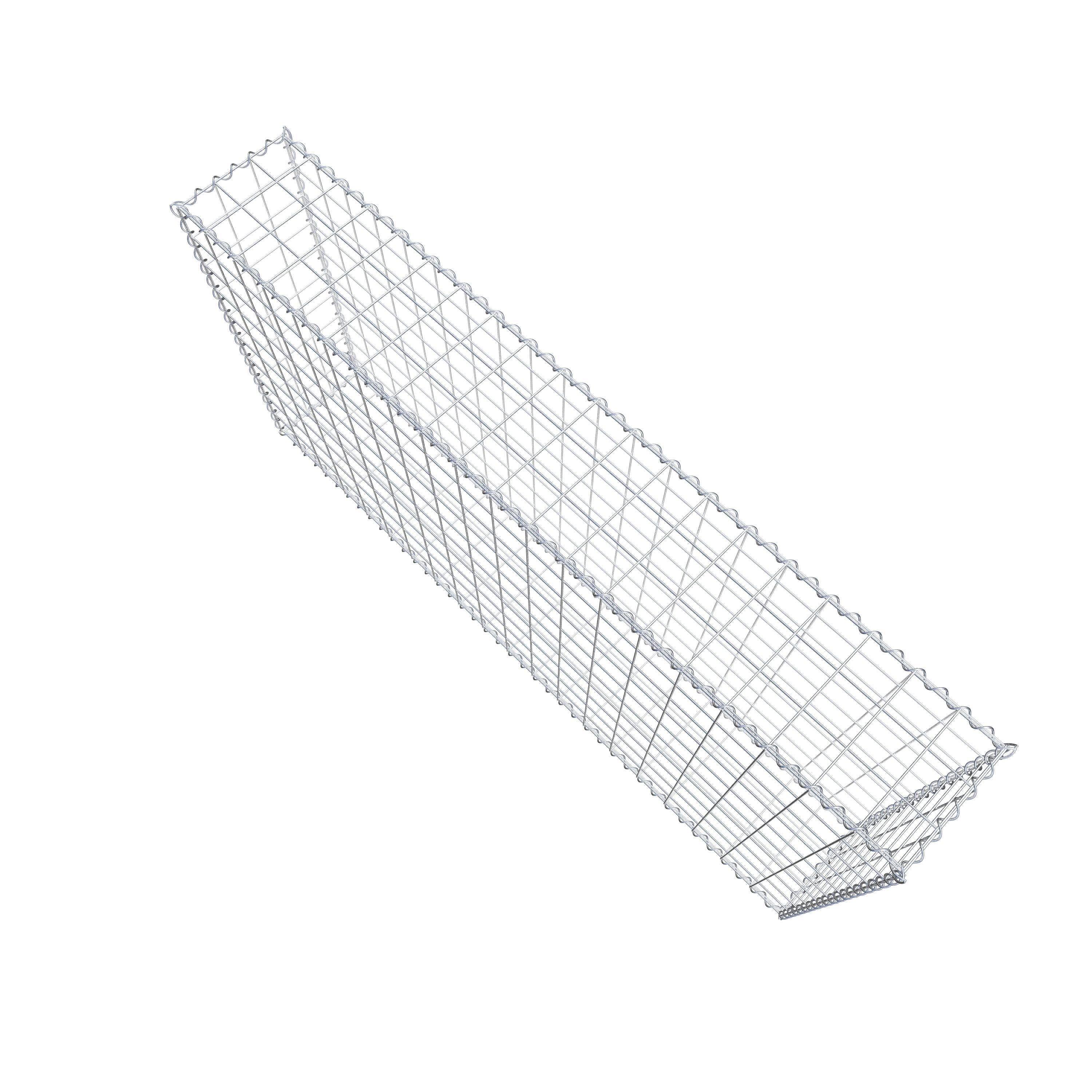 Gabion 200 cm x 100 cm x 30 cm (L x H x P), mailles 10 cm x 10 cm, spirale