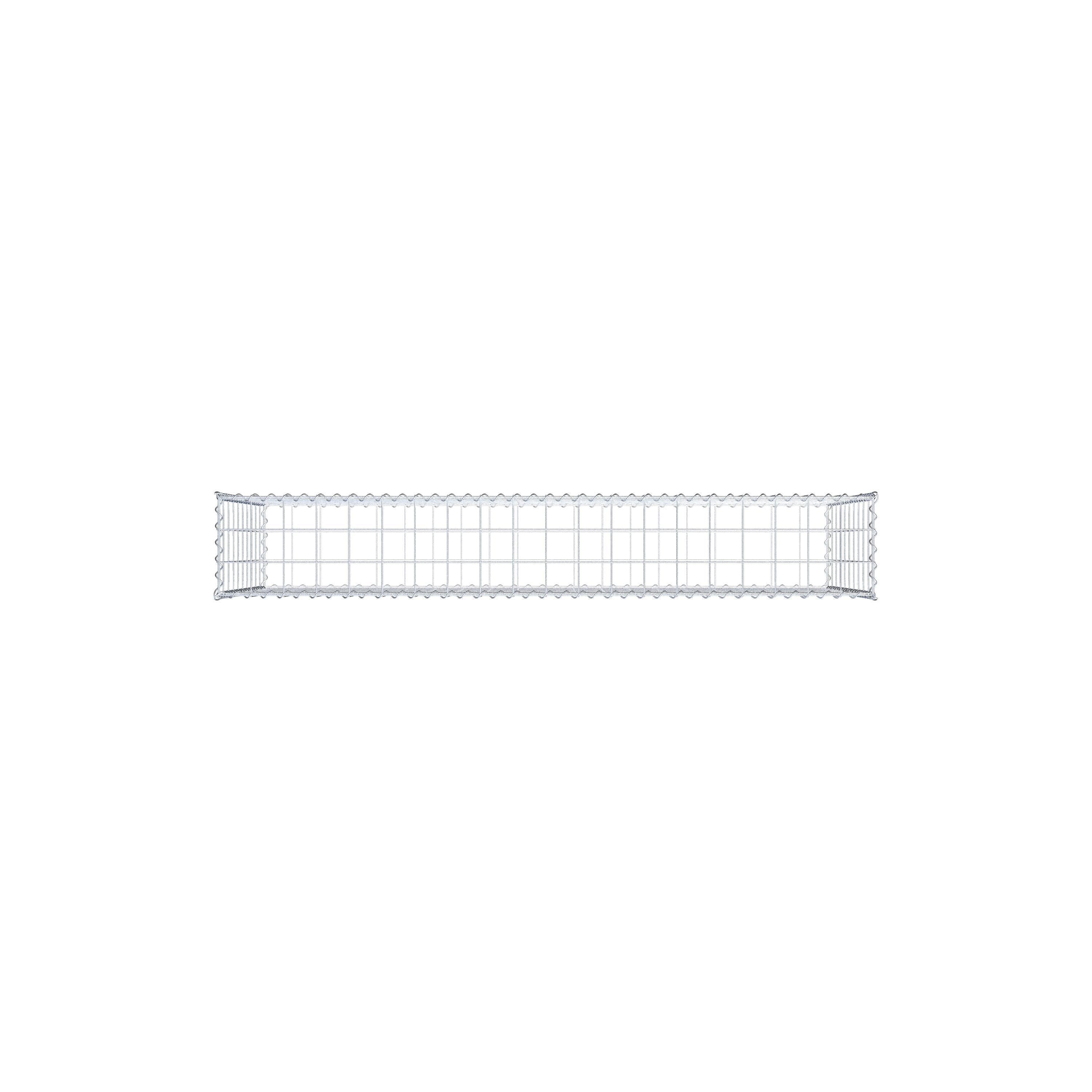Gabion 200 cm x 100 cm x 30 cm (L x H x P), mailles 10 cm x 10 cm, spirale