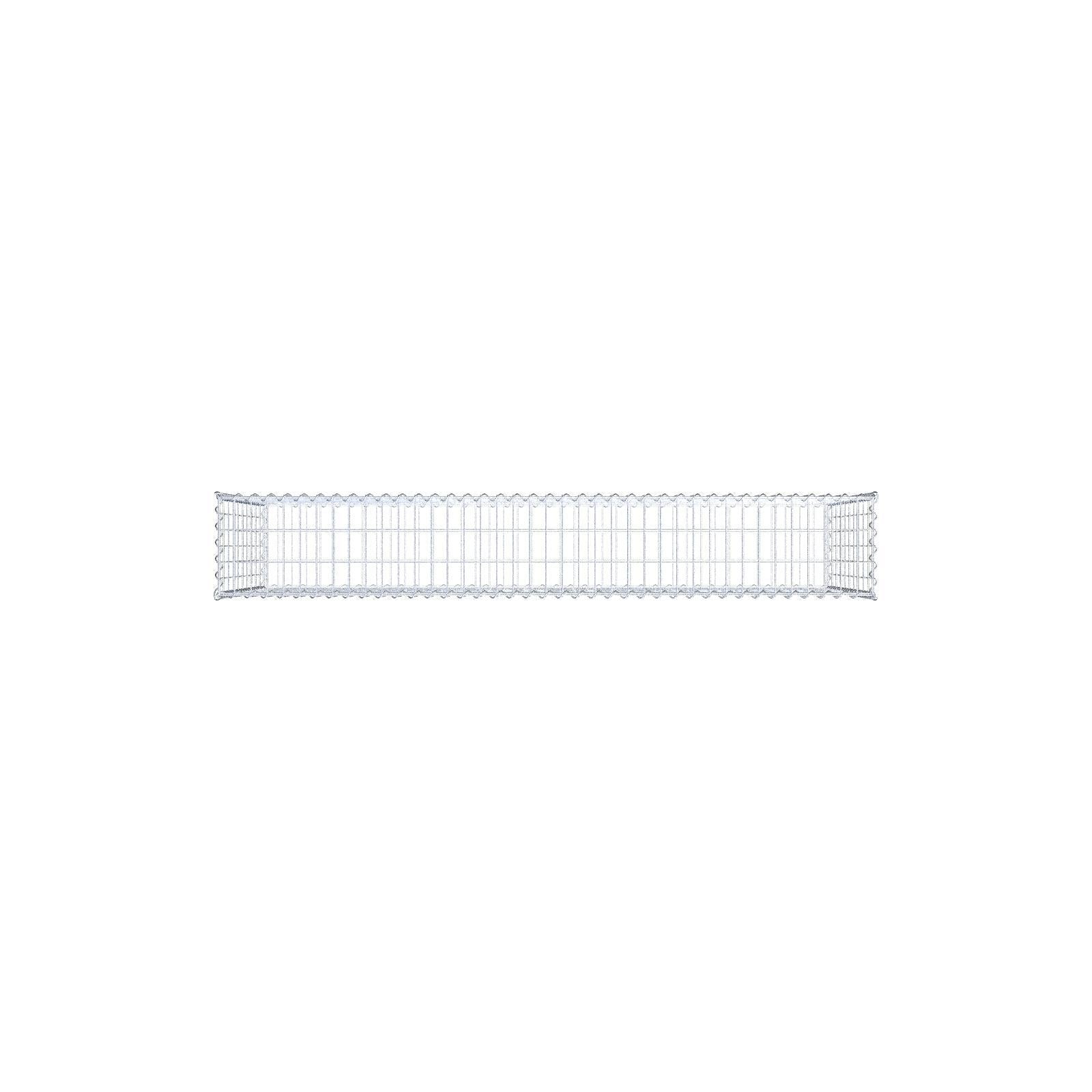Gabion 200 cm x 100 cm x 30 cm (L x H x D), mesh size 5 cm x 10 cm, spiral