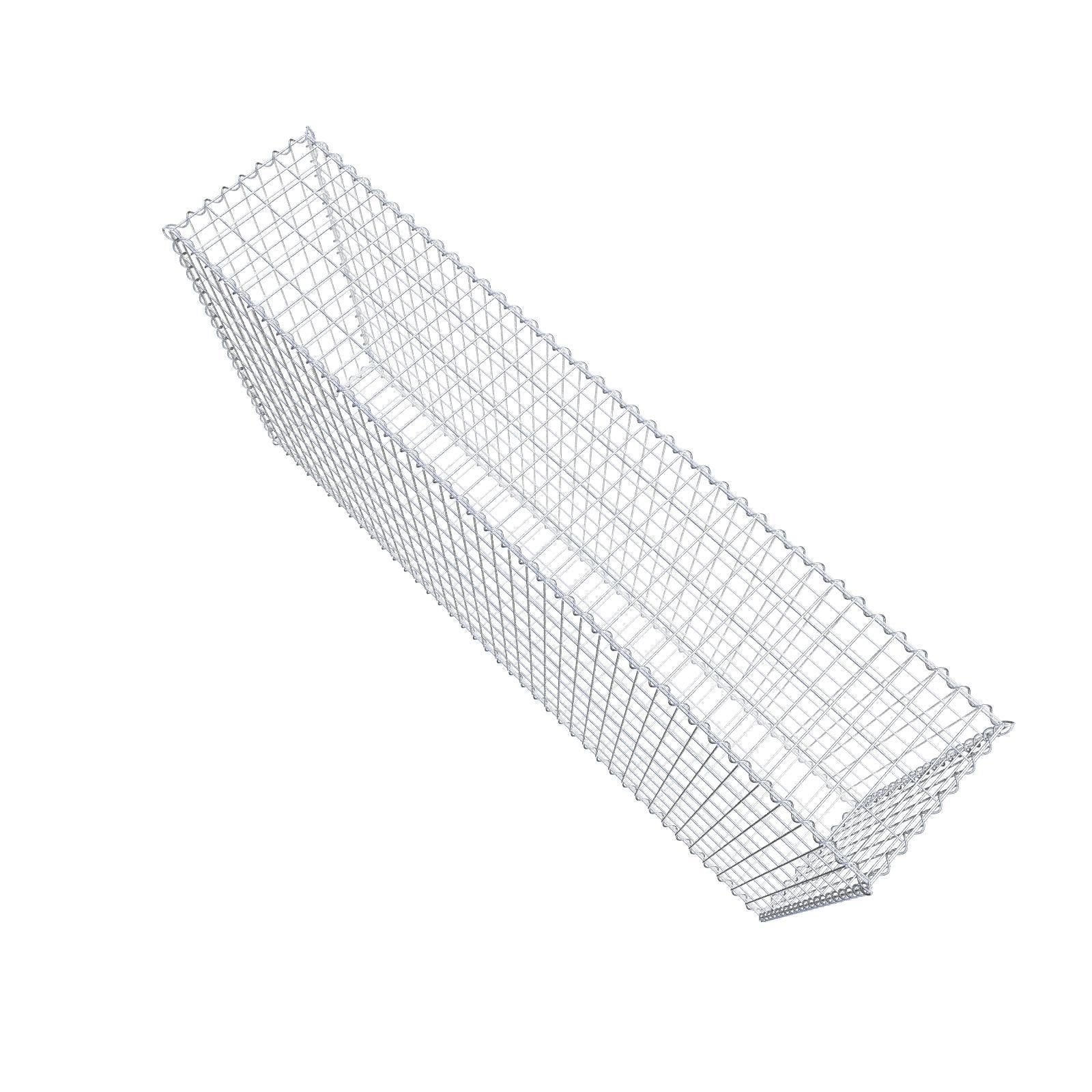 Gavión 200 cm x 100 cm x 40 cm (L x A x P), luz de malla 5 cm x 10 cm, en espiral