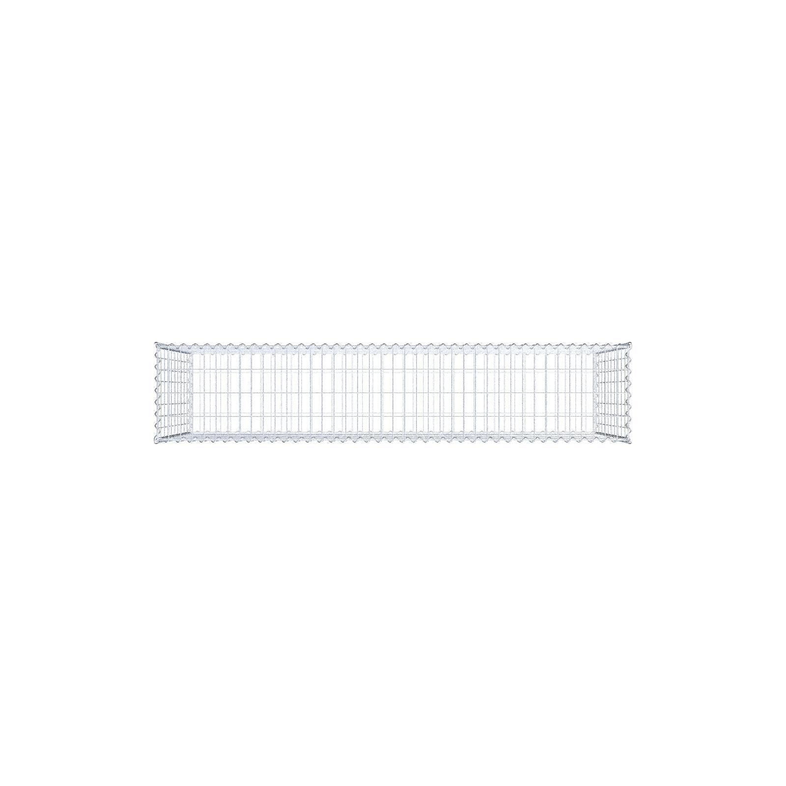 Gavión 200 cm x 100 cm x 40 cm (L x A x P), luz de malla 5 cm x 10 cm, en espiral