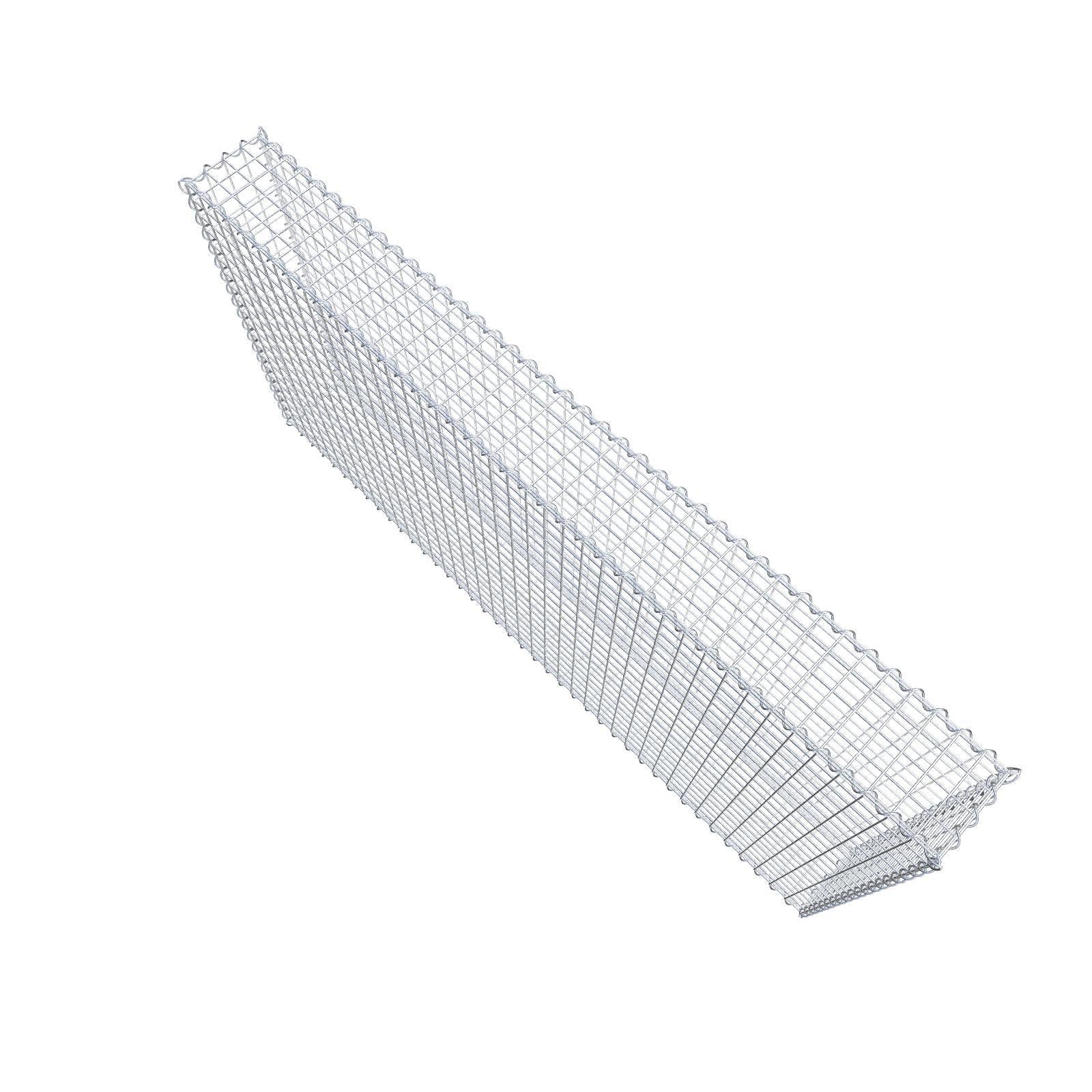 Gabion 200 cm x 100 cm x 20 cm (L x H x P), mailles 5 cm x 5 cm, spirale