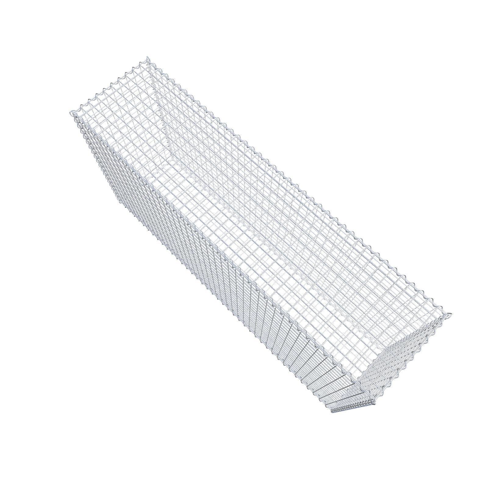 Gabion 200 cm x 100 cm x 50 cm (L x H x P), mailles 5 cm x 5 cm, spirale